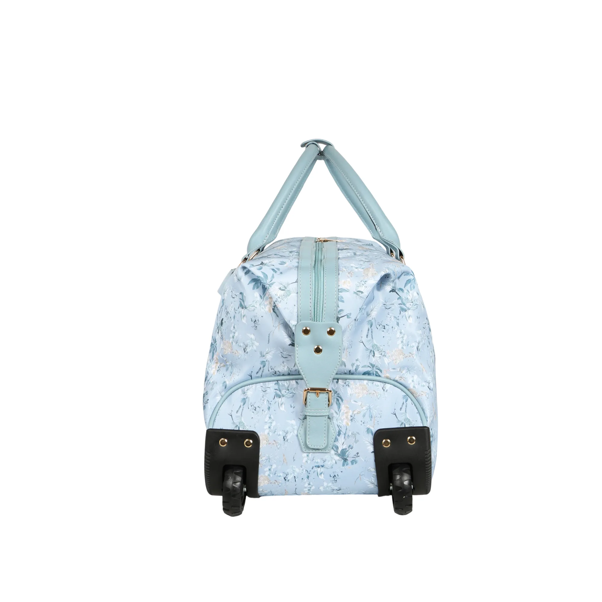 Bloom Duffel Bag with Wheels - Blue view 3
