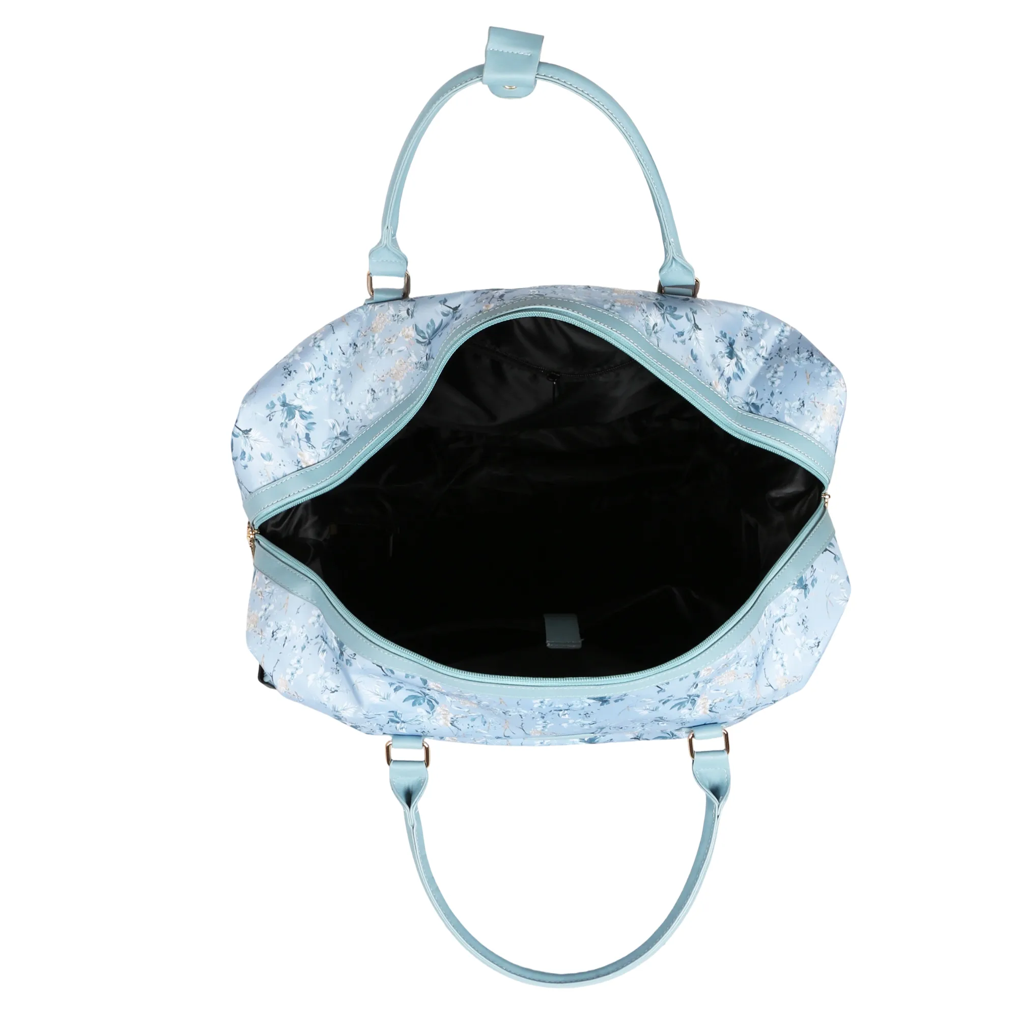 Bloom Duffel Bag with Wheels - Blue view 4