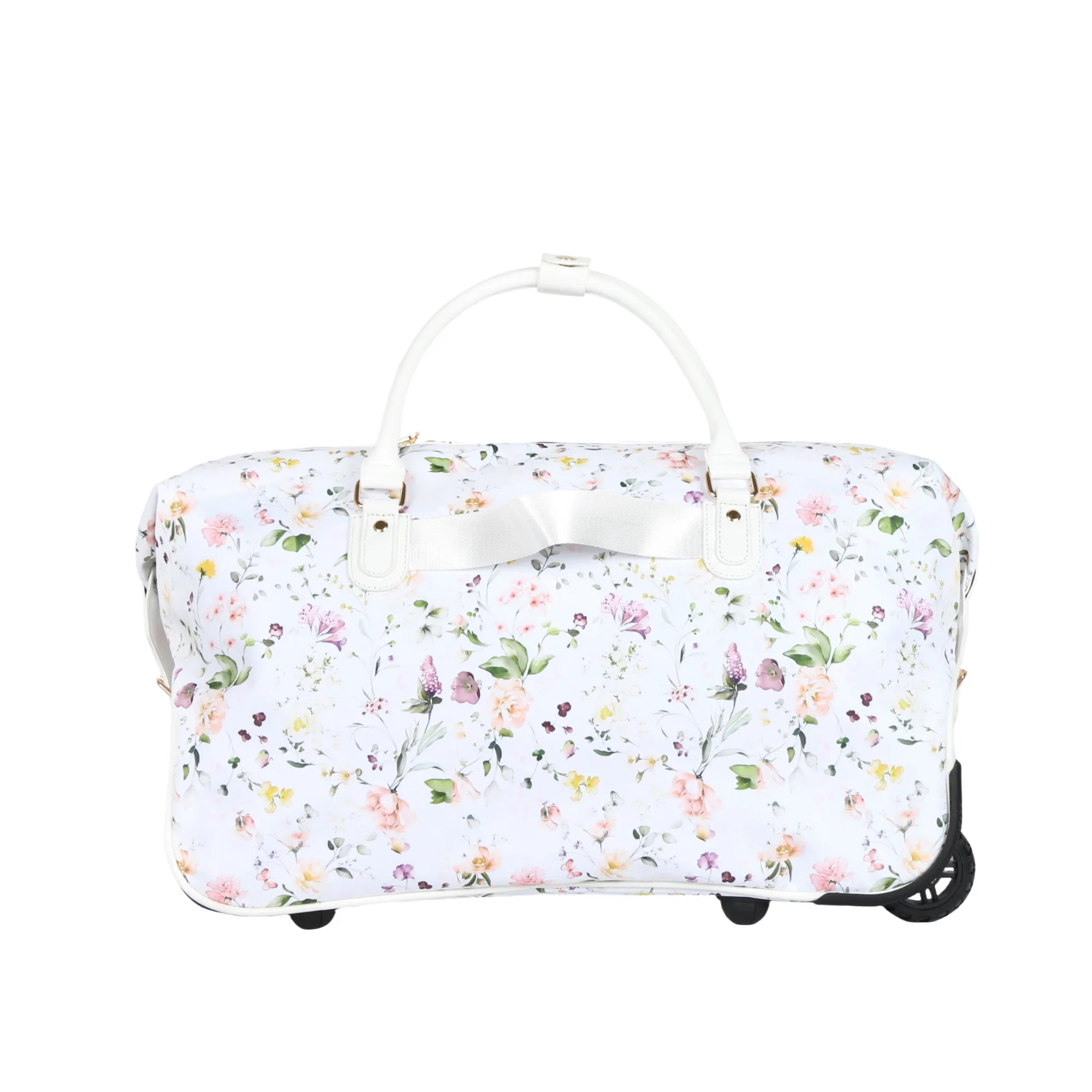 Bloom Duffel Bag with Wheels - White view 2