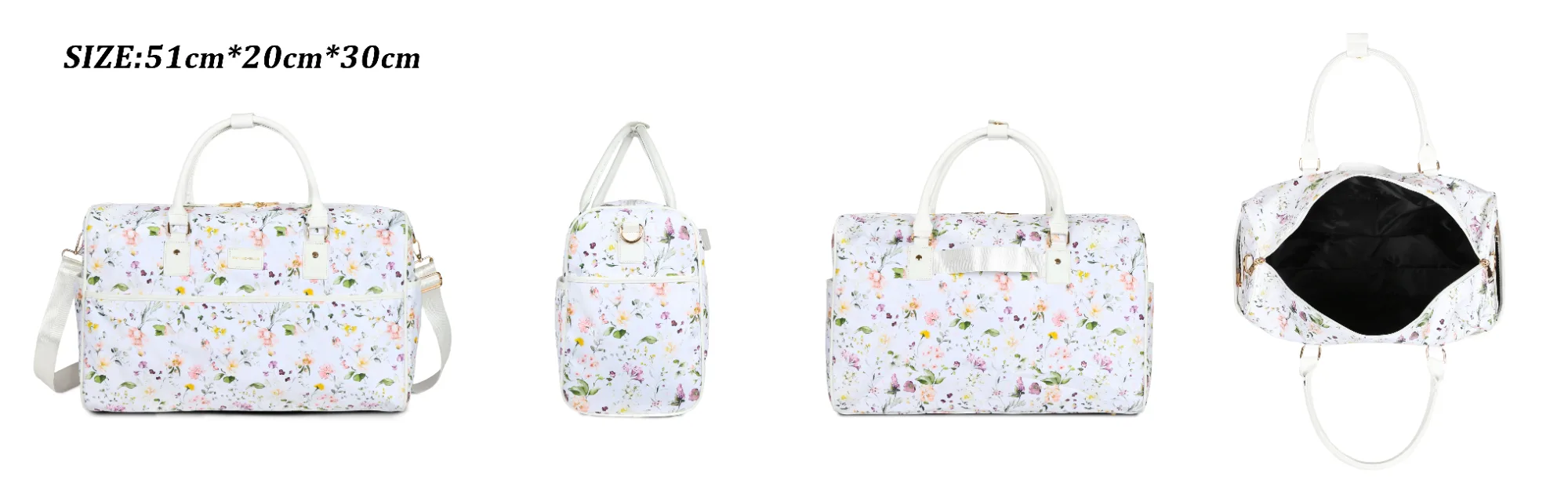 Bloom Duffel Bag - White view 4