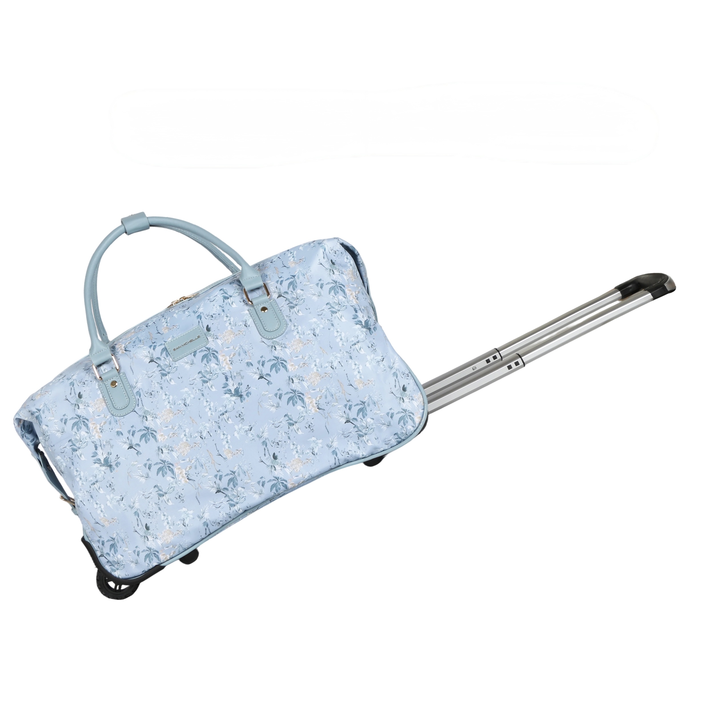 Bloom Duffel Bag with Wheels - Blue