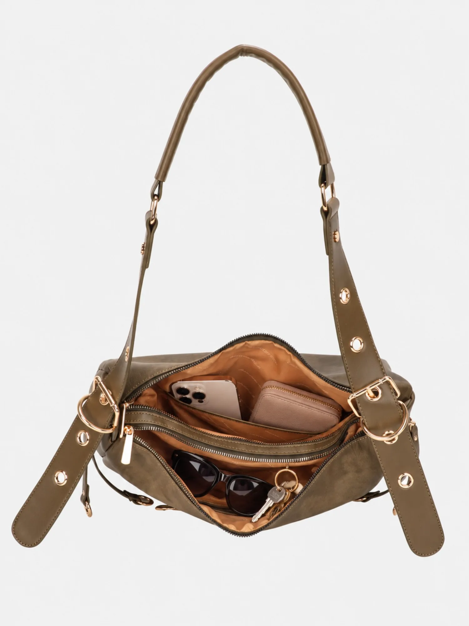 Vanessa Hobo Bag - Khaki Green view 5