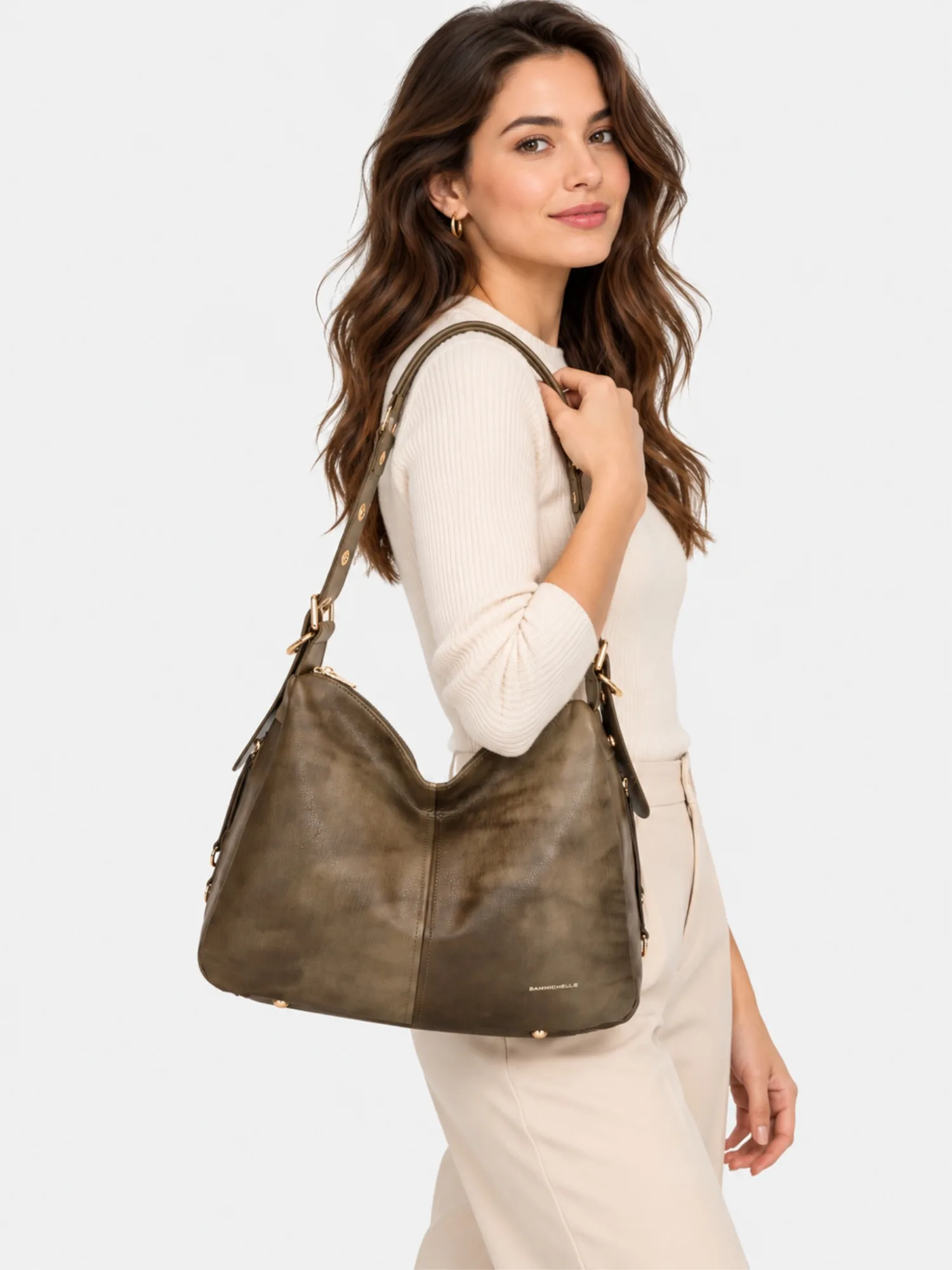 Vanessa Hobo Bag - Khaki Green view 2