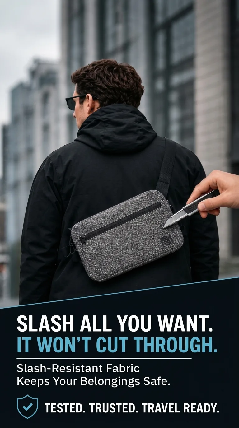 Vanguard Slash-Proof Anti-Theft RFID Sling Bag view 2