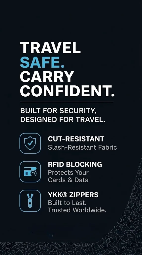 Vanguard Slash-Proof Anti-Theft RFID Sling Bag view 3
