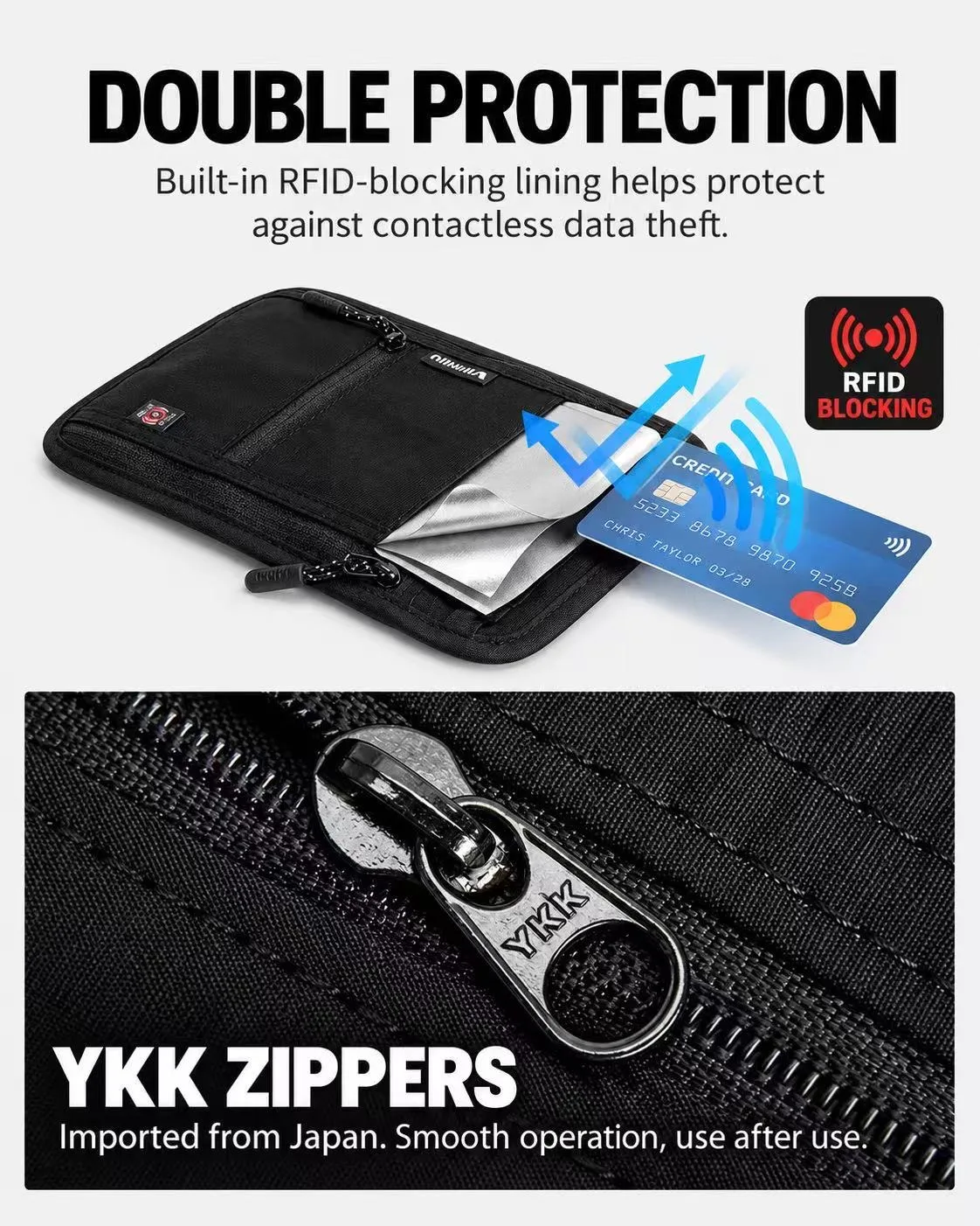 Jim RFID Slim Travel Bag view 4