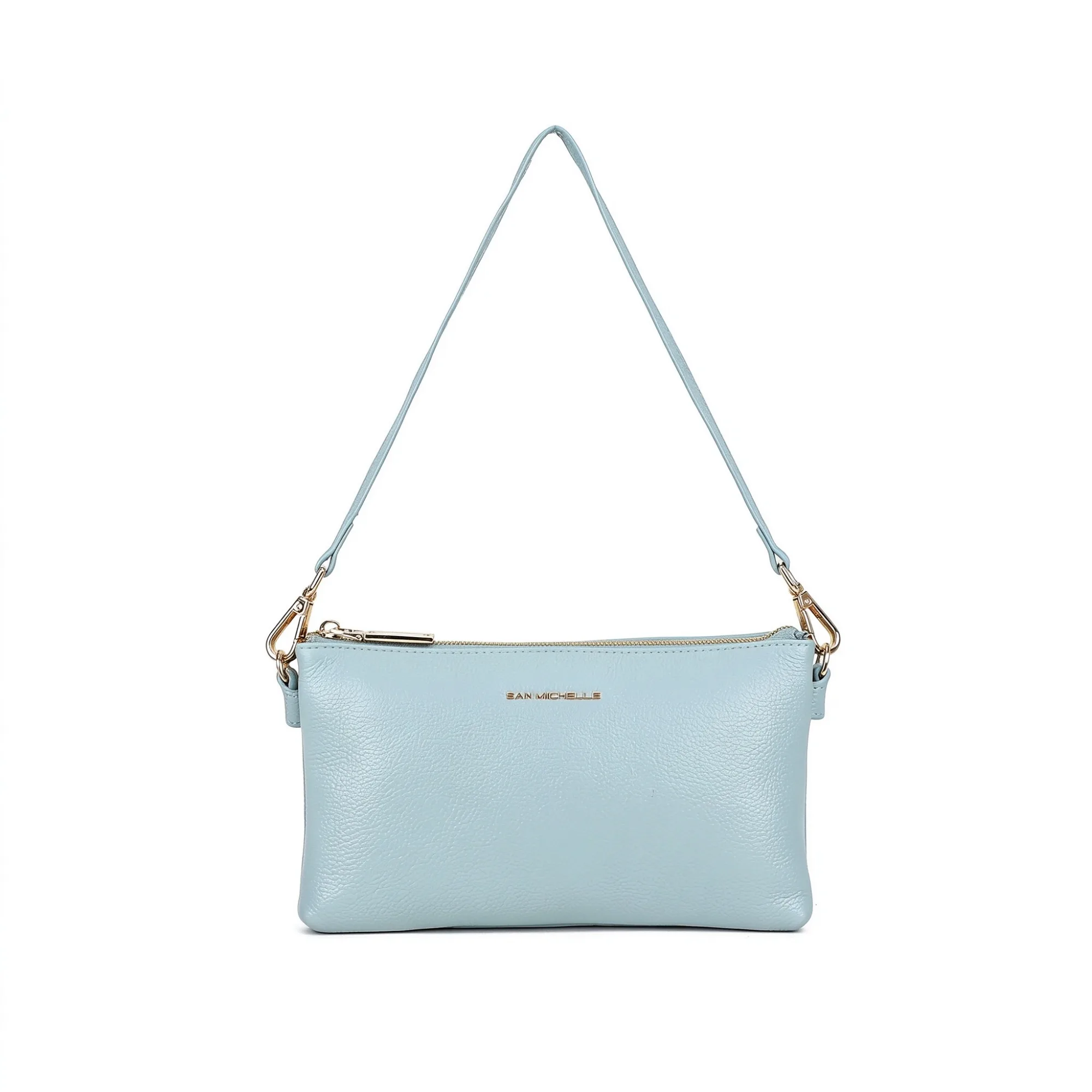 Brook Leather Crossbody Bag - Blue