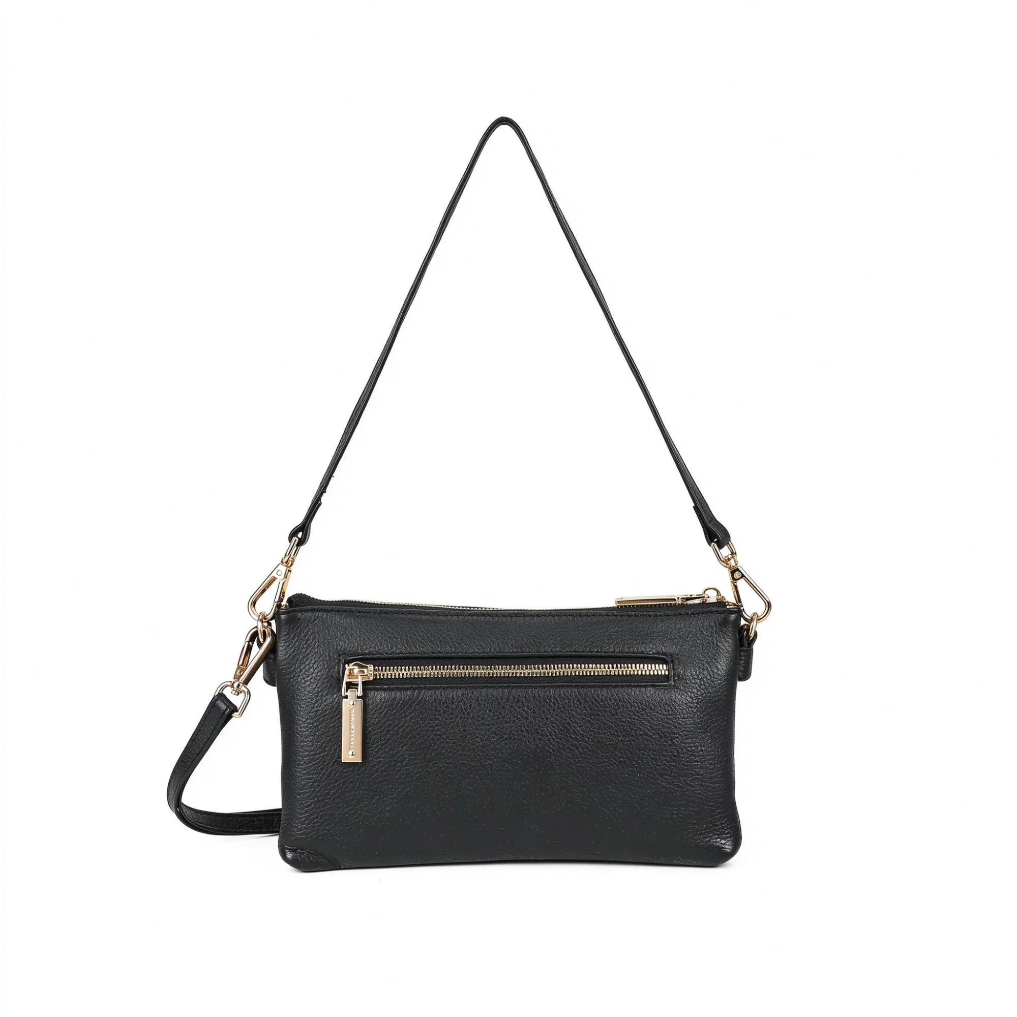 Brook Leather Crossbody Bag - Black view 5