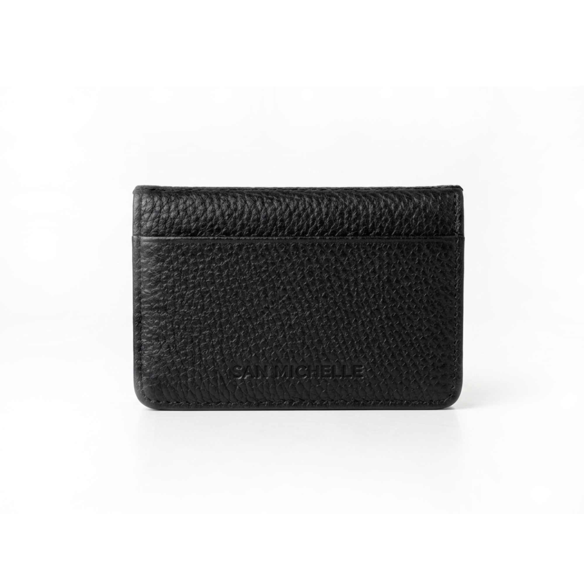 Alvie Leather Card Holder - Black