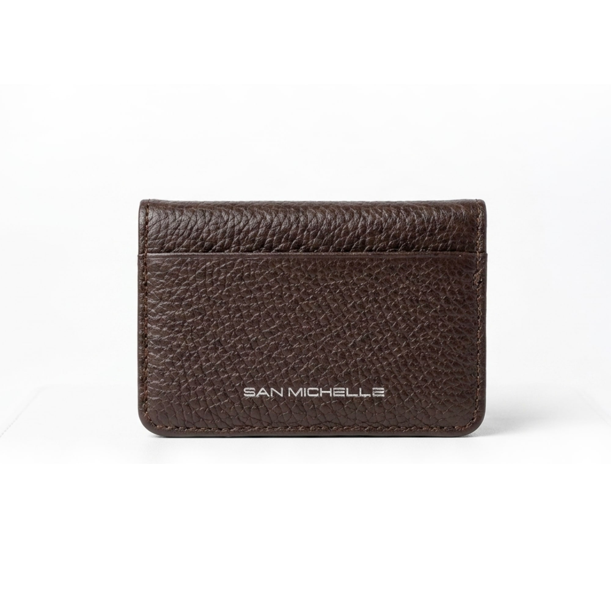 Alvie Leather Card Holder - Coffee