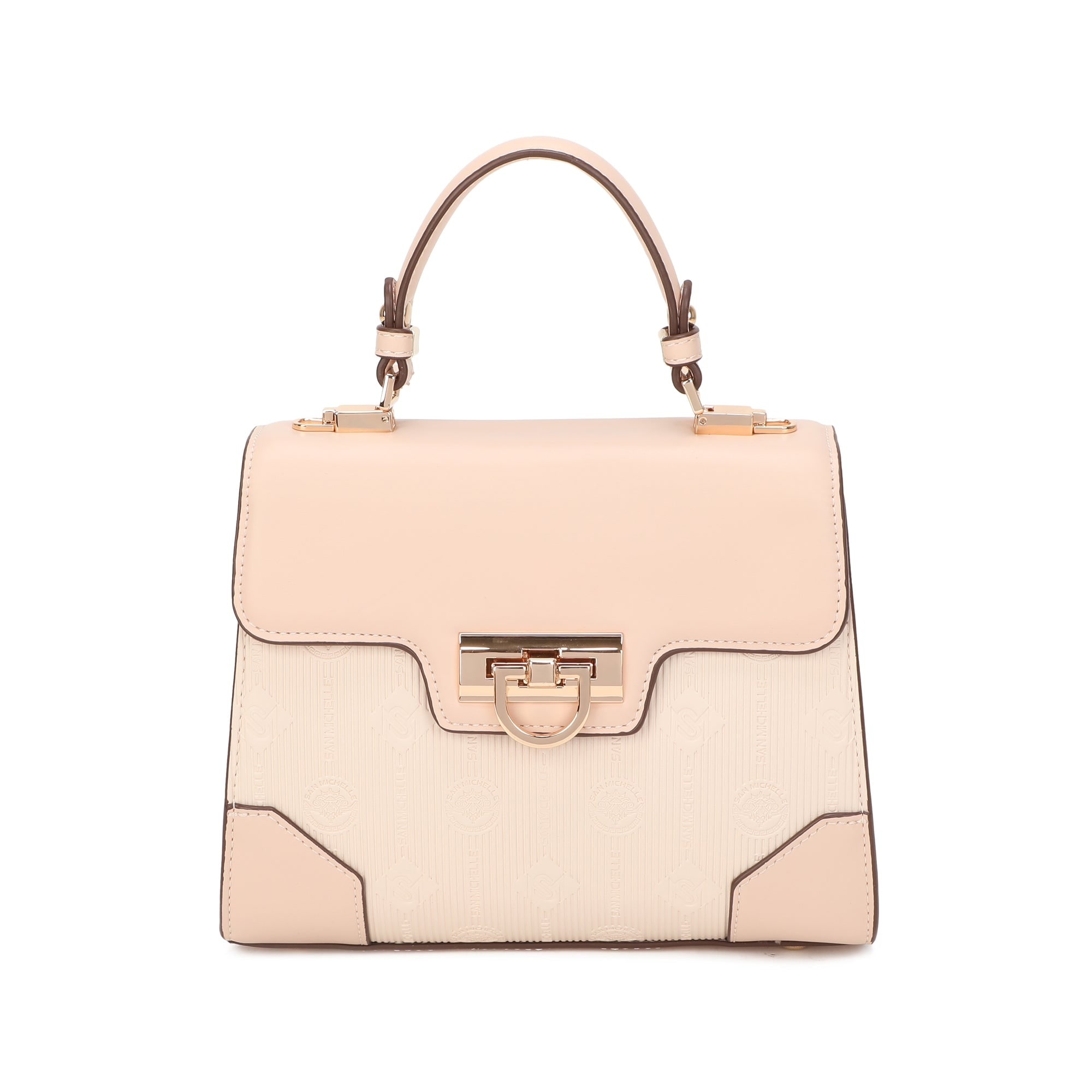 Anne Top Handle Bag - Light Pink (Two Tone)