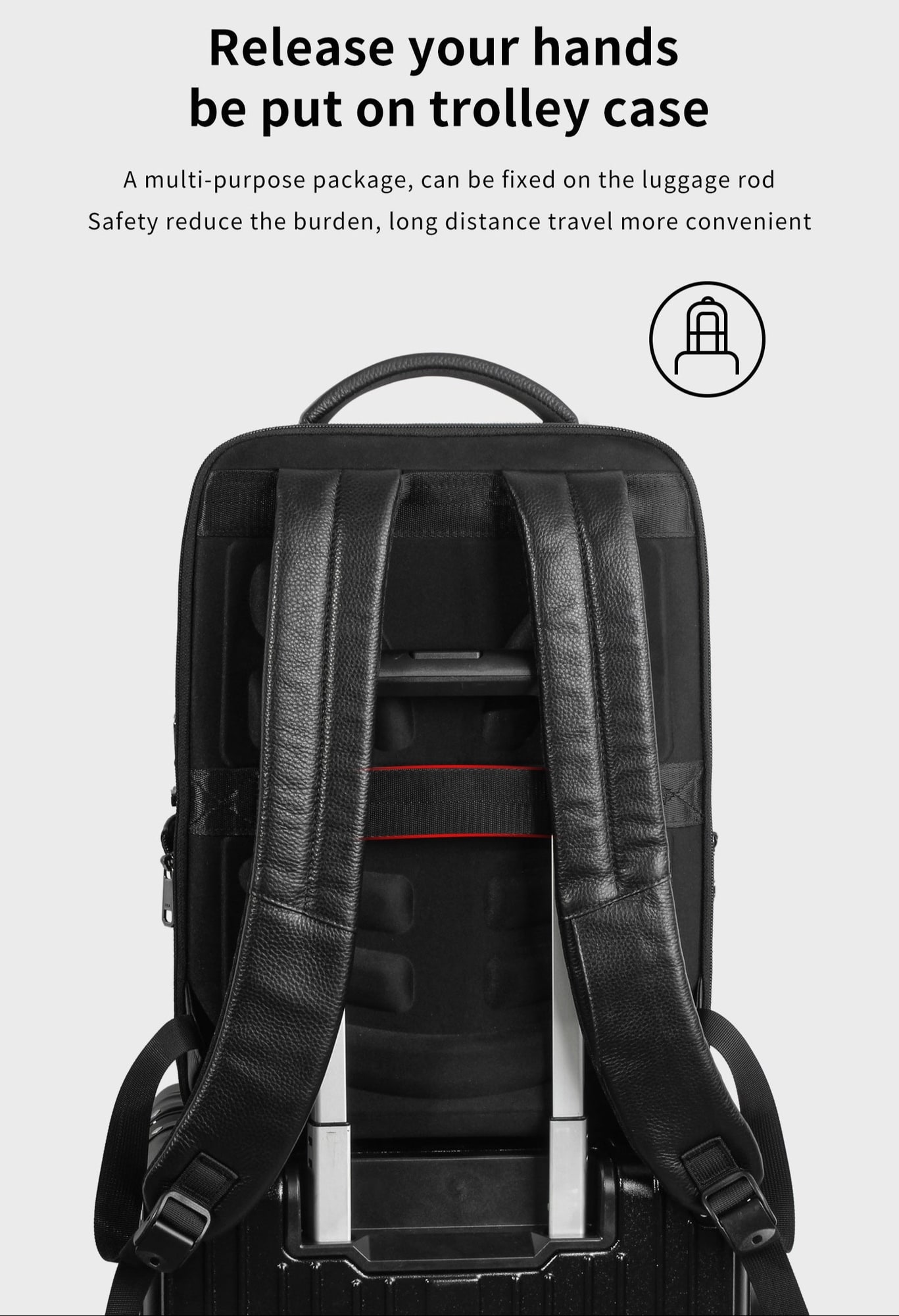 Anthony Leather Backpack view 8