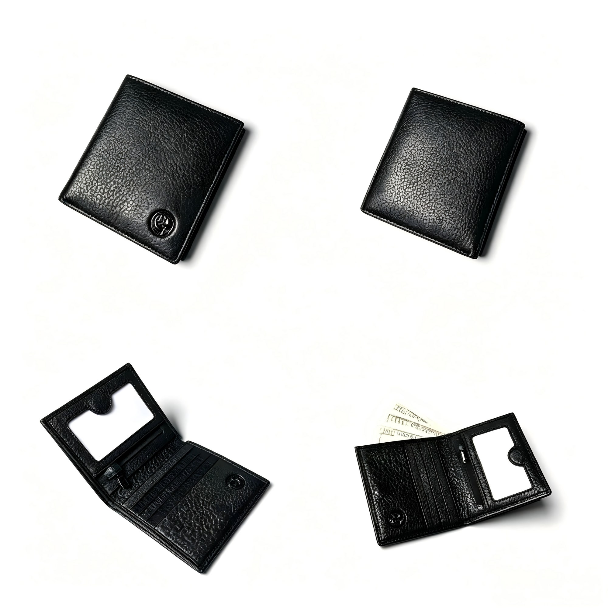 Arlo Leather Wallet - Black view 3