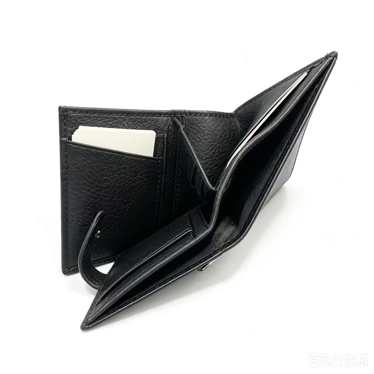 Ellis Leather Wallet - Black view 4