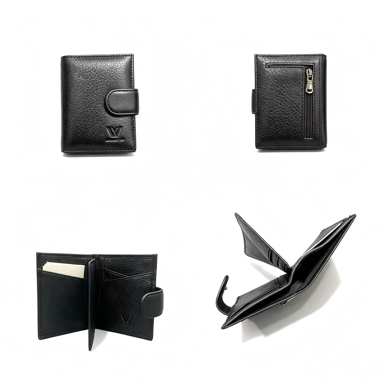 Ellis Leather Wallet - Black view 5