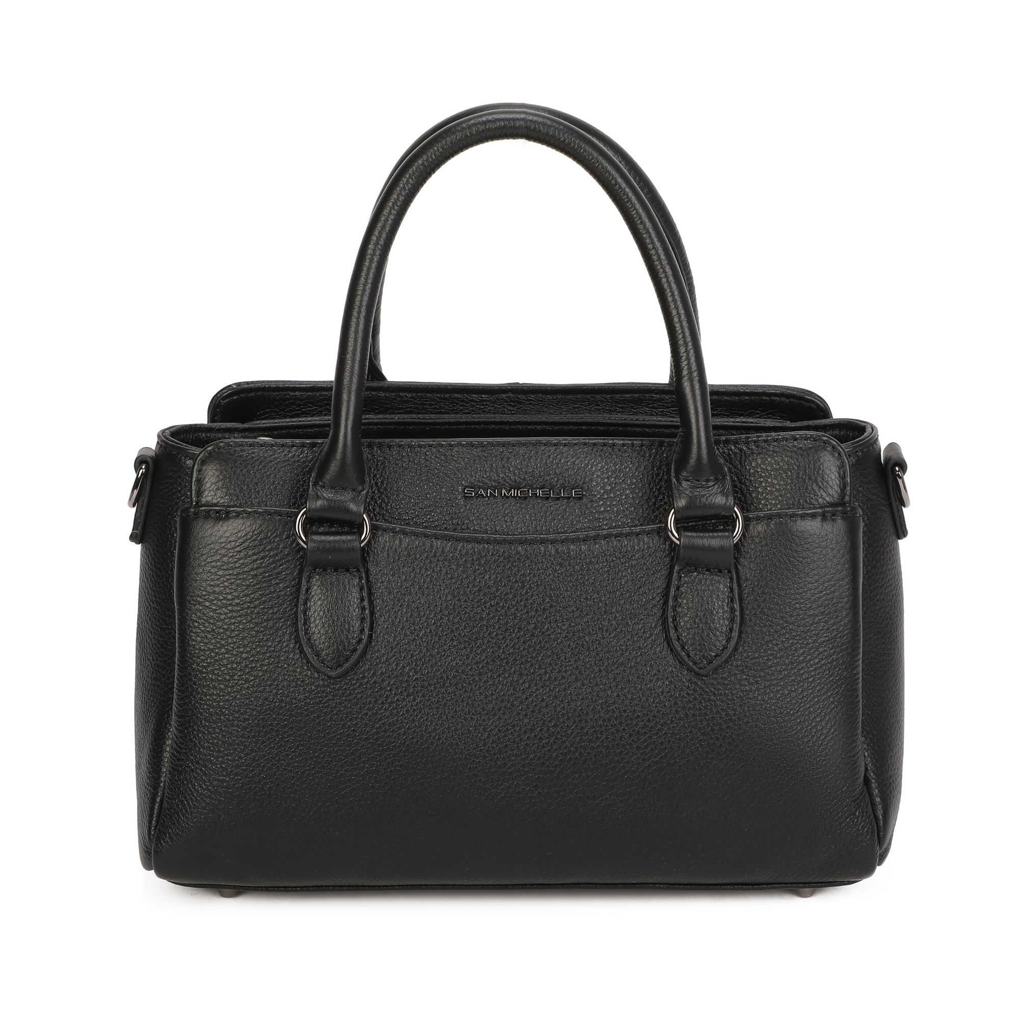 Bella Leather Day Bag - Black