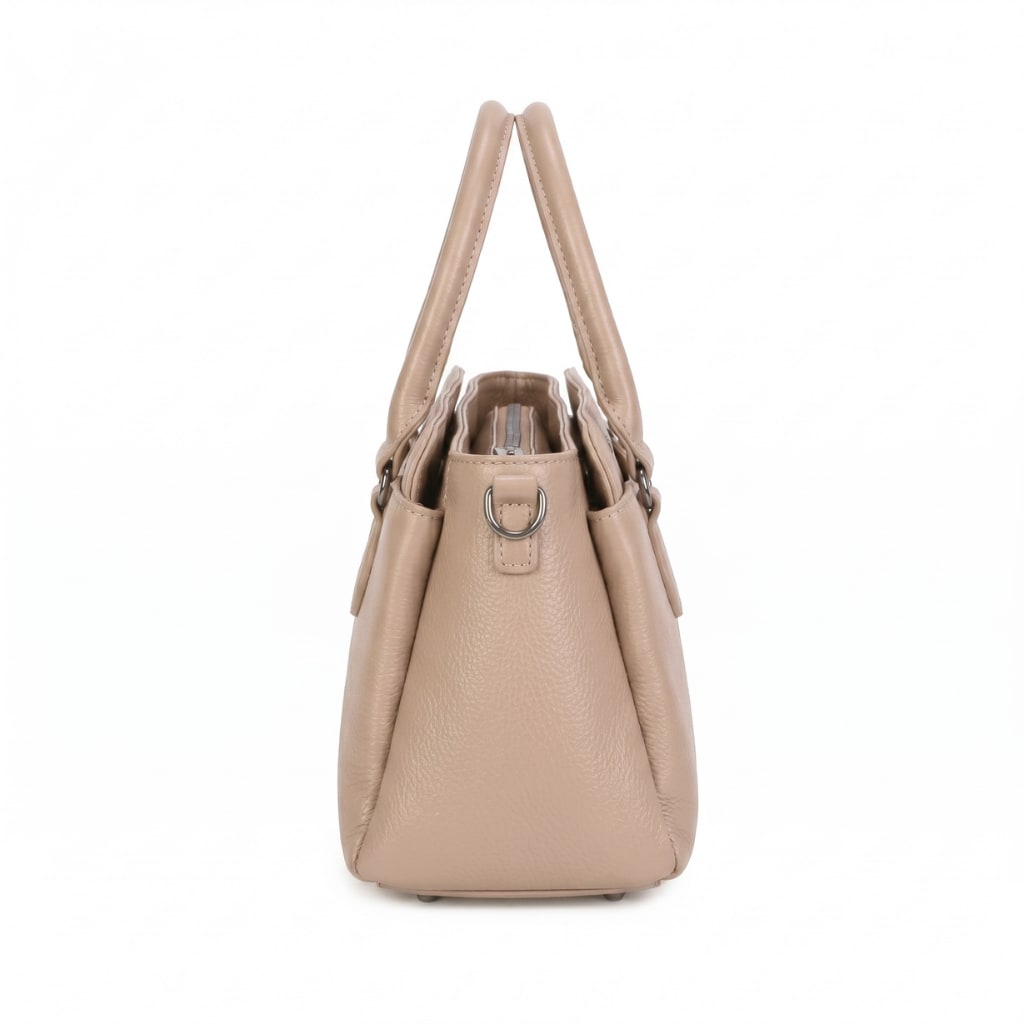 Bella Leather Day Bag - Taupe view 4