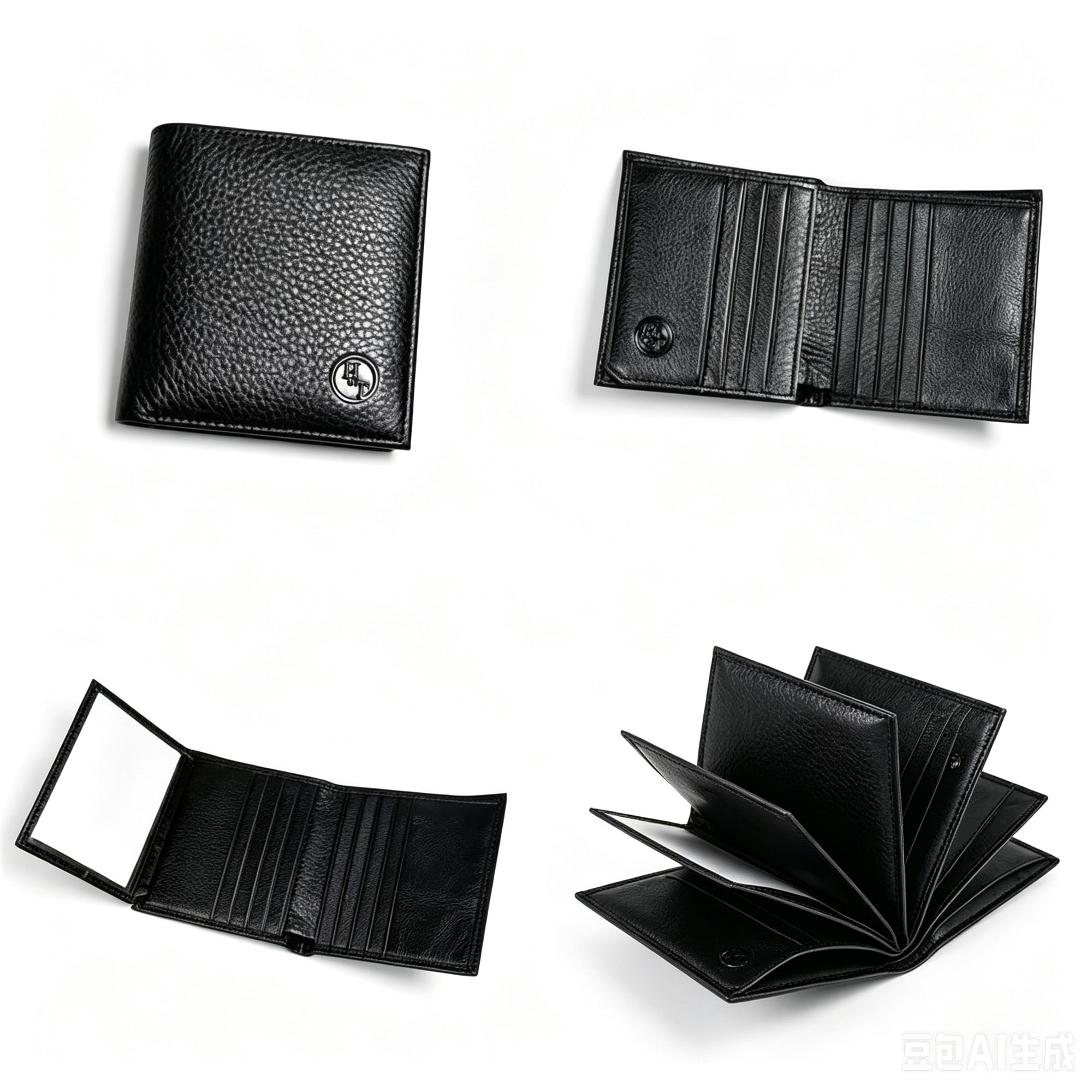 Greyson Leather Wallet - Black view 3