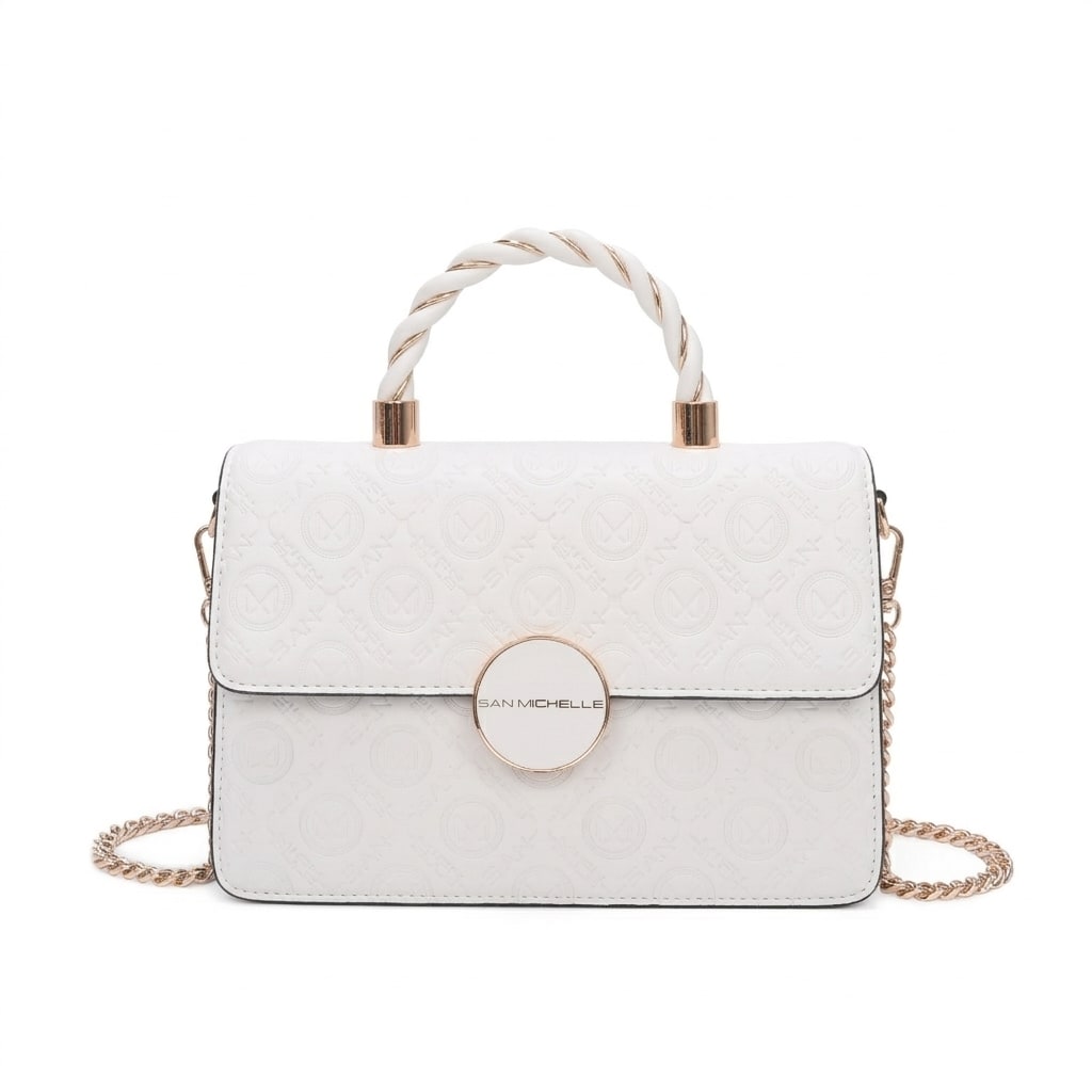 Bianca Top Handle Bag - White