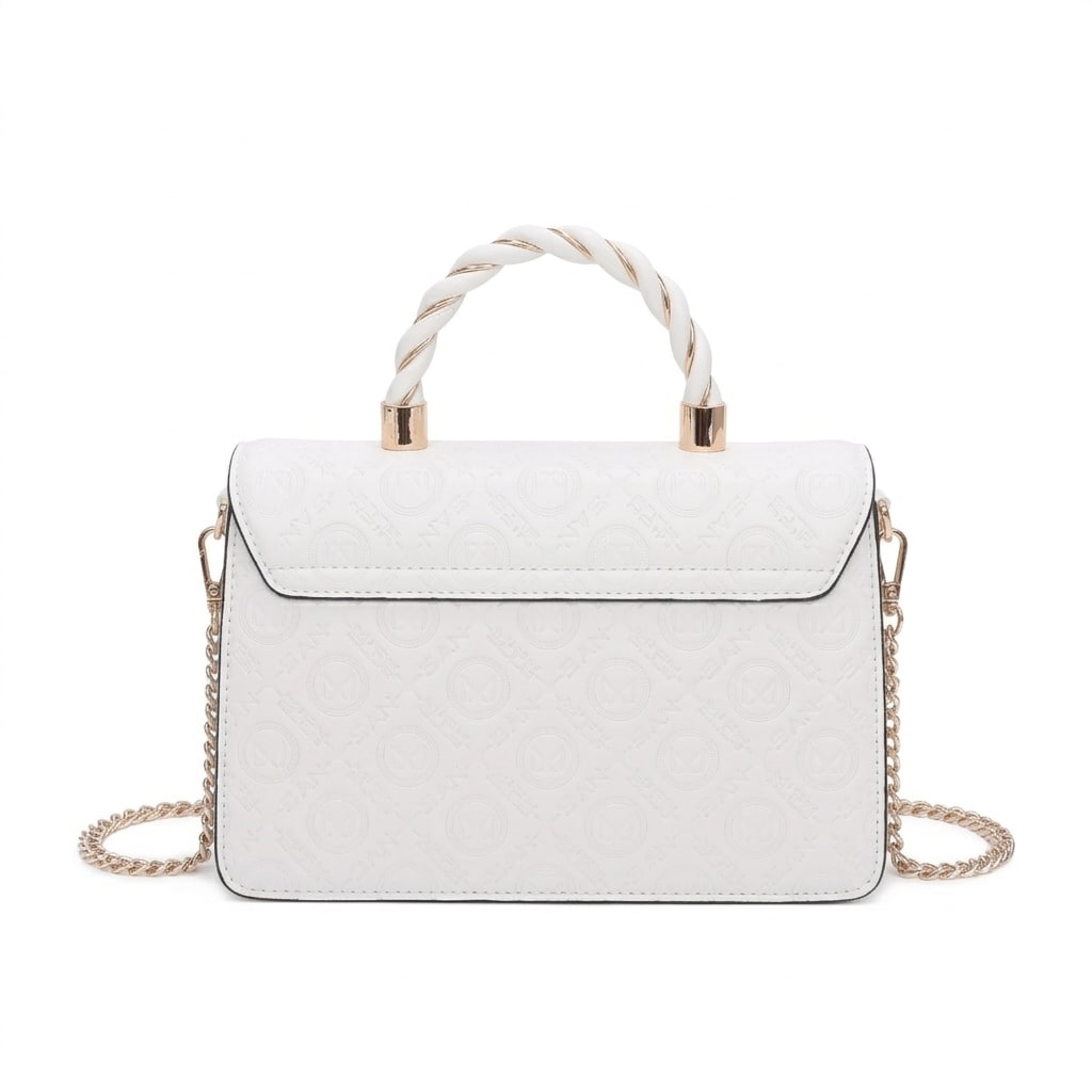 Bianca Top Handle Bag - White view 3