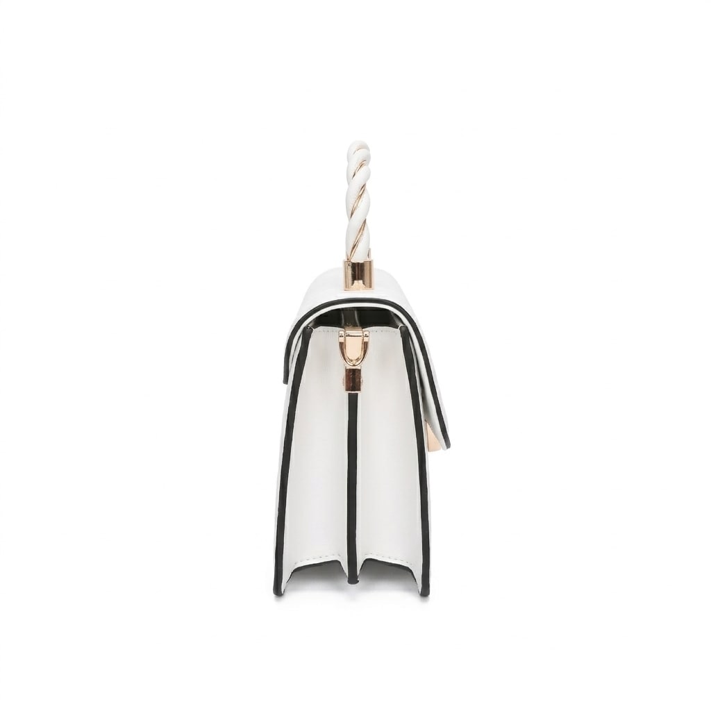 Bianca Top Handle Bag - White view 4