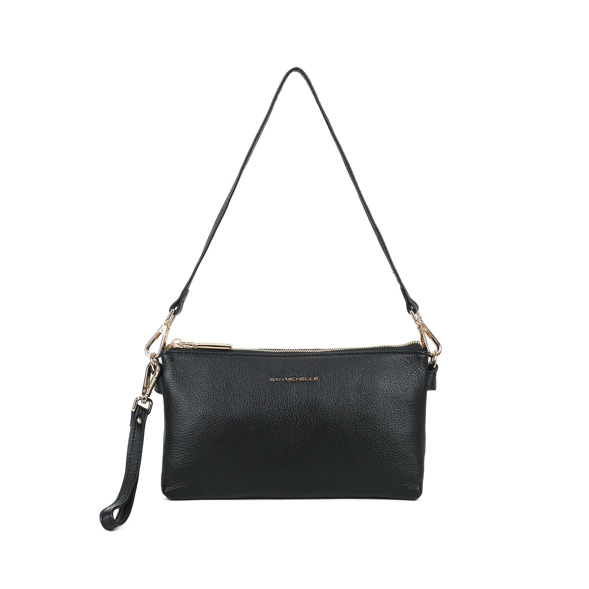 Brook Leather Crossbody Bag - Black