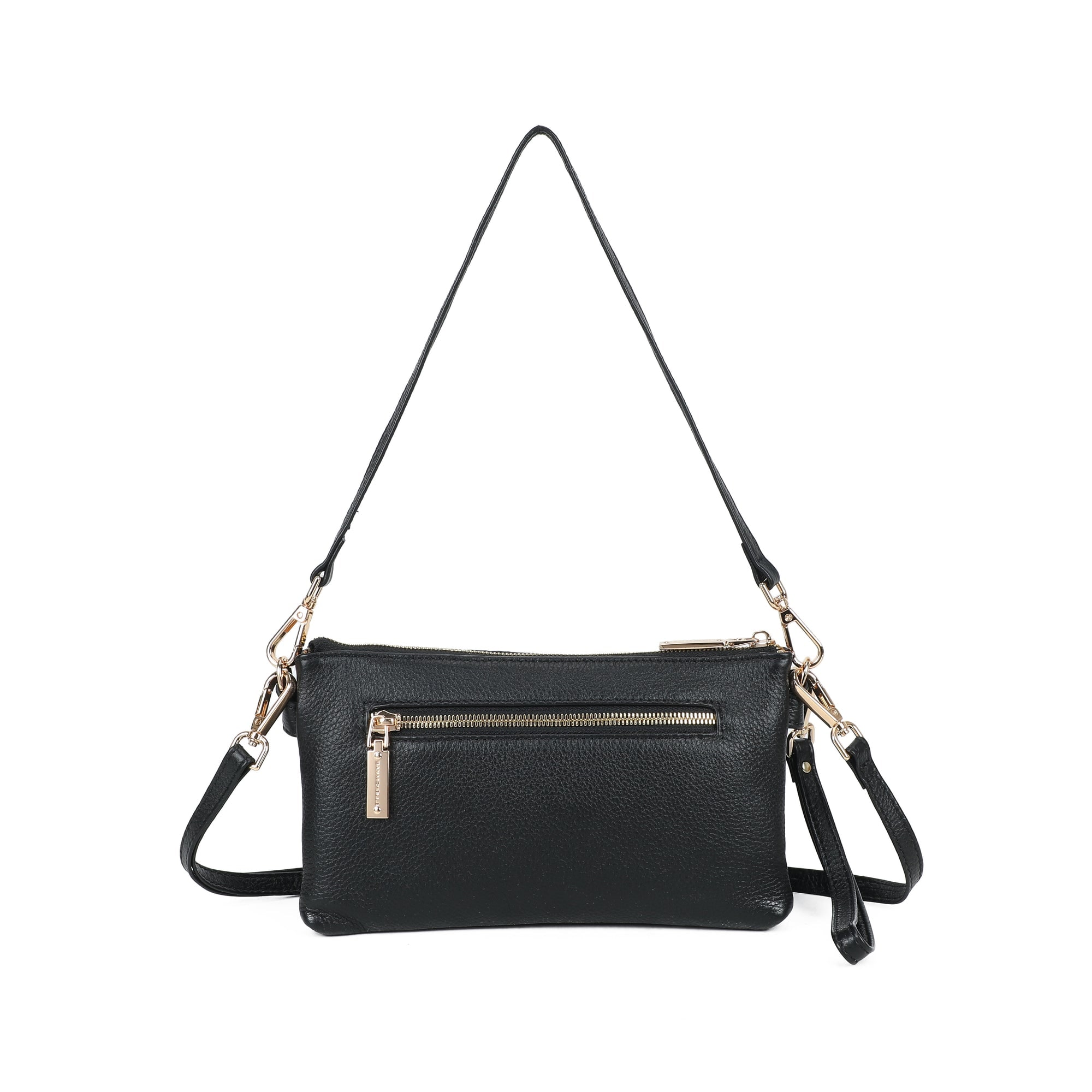 Brook Leather Crossbody Bag - Black view 4