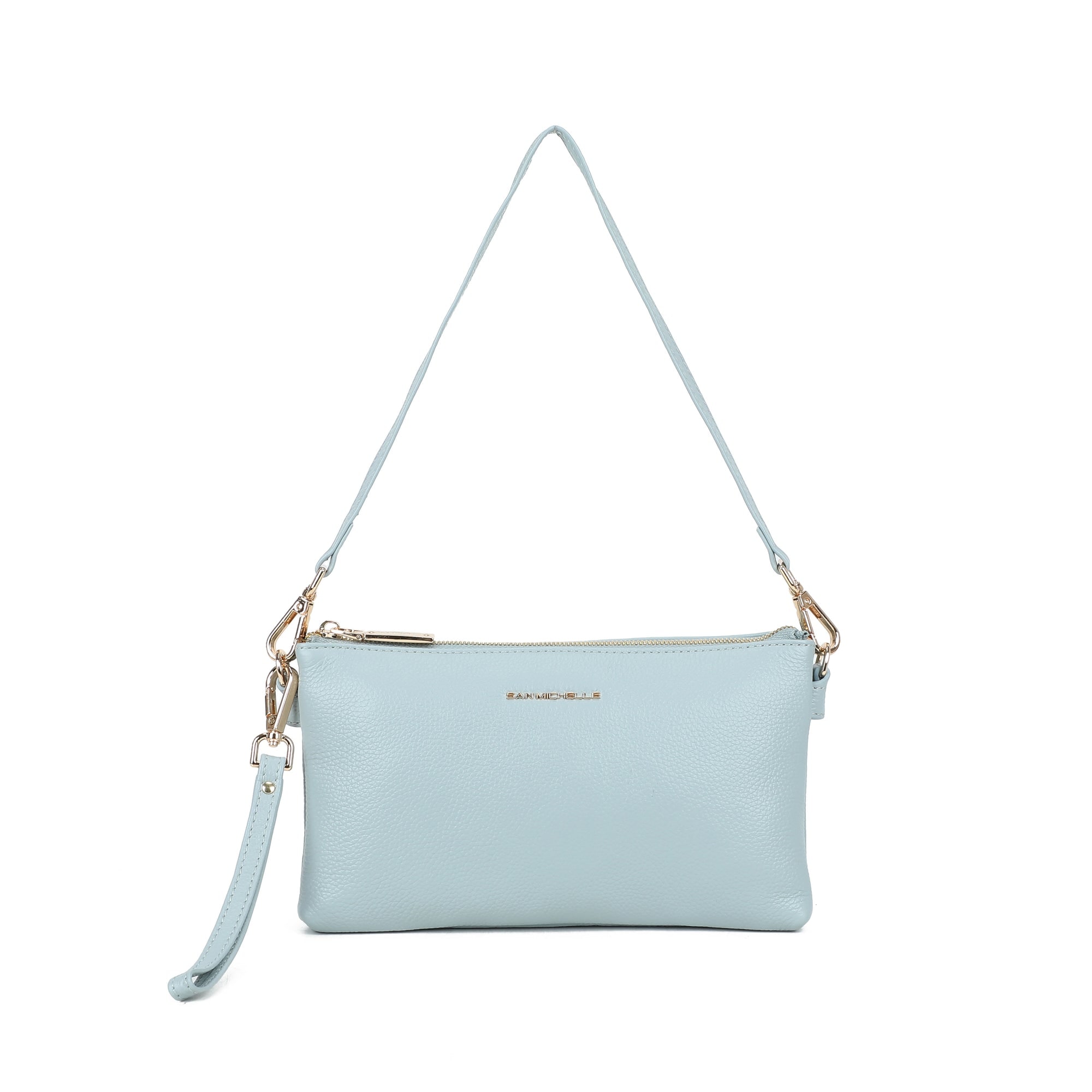 Brook Leather Crossbody Bag - Blue