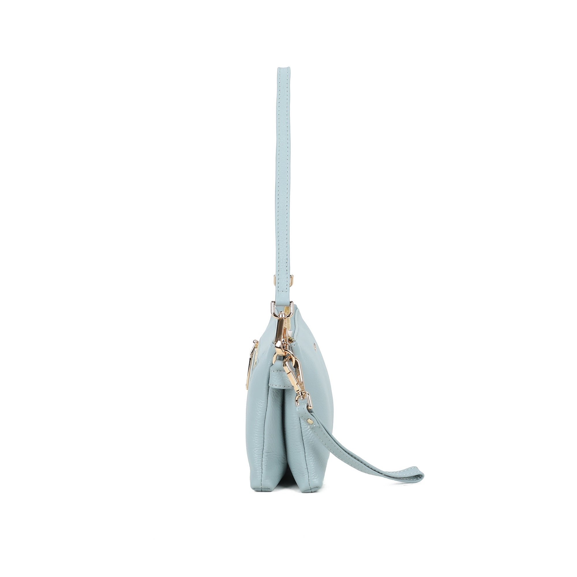 Brook Leather Crossbody Bag - Blue view 3