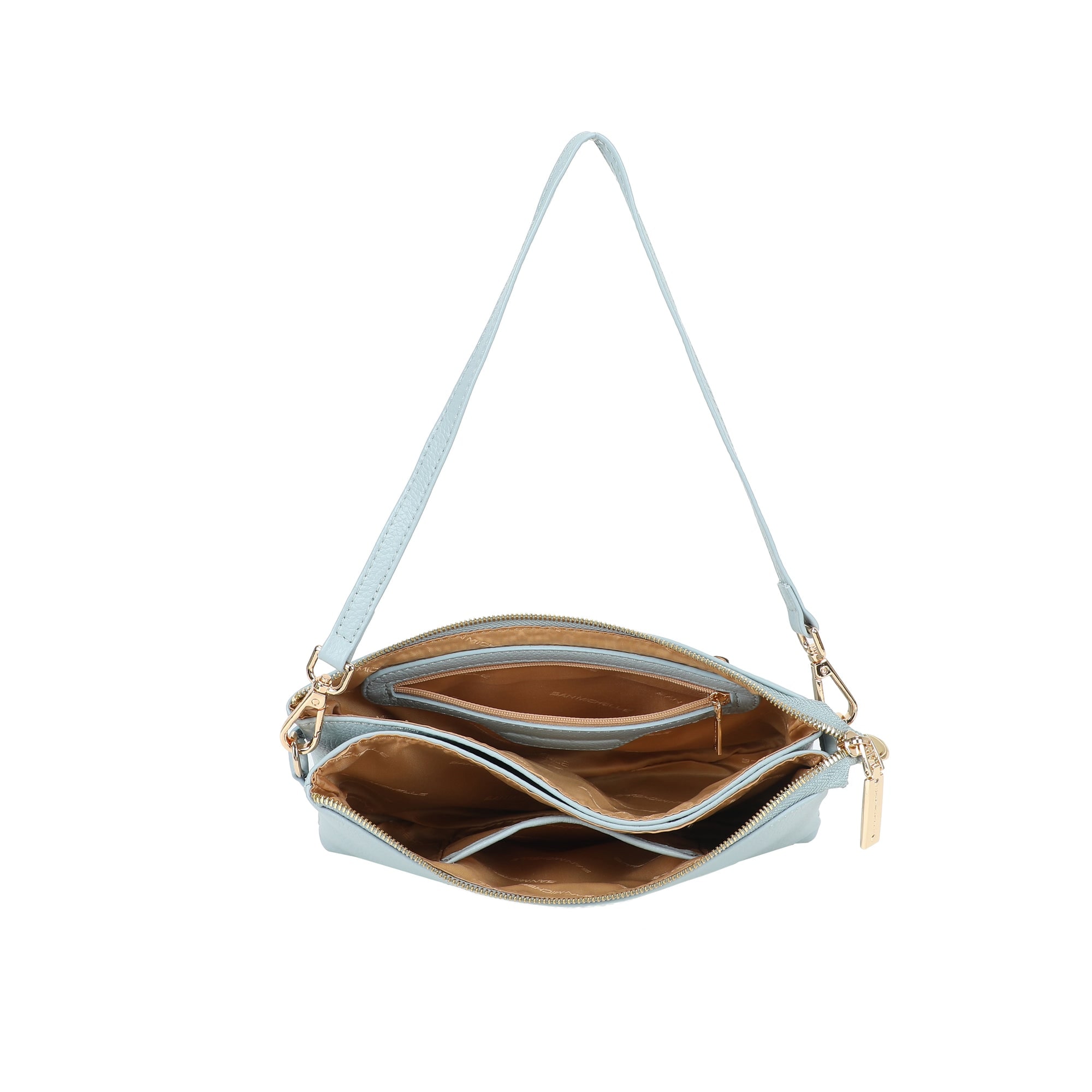 Brook Leather Crossbody Bag - Blue view 5