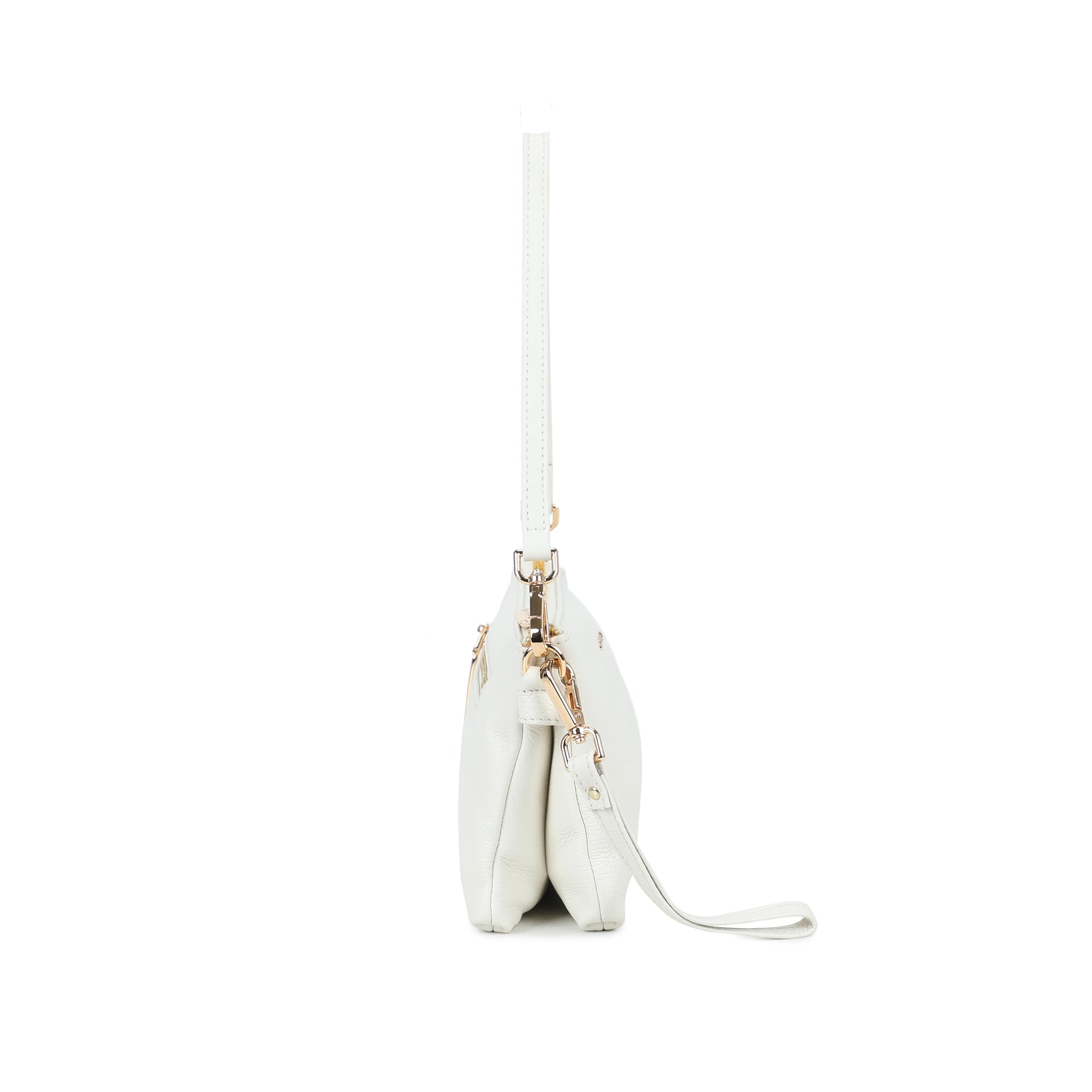 Brook Leather Crossbody Bag - Cream view 3