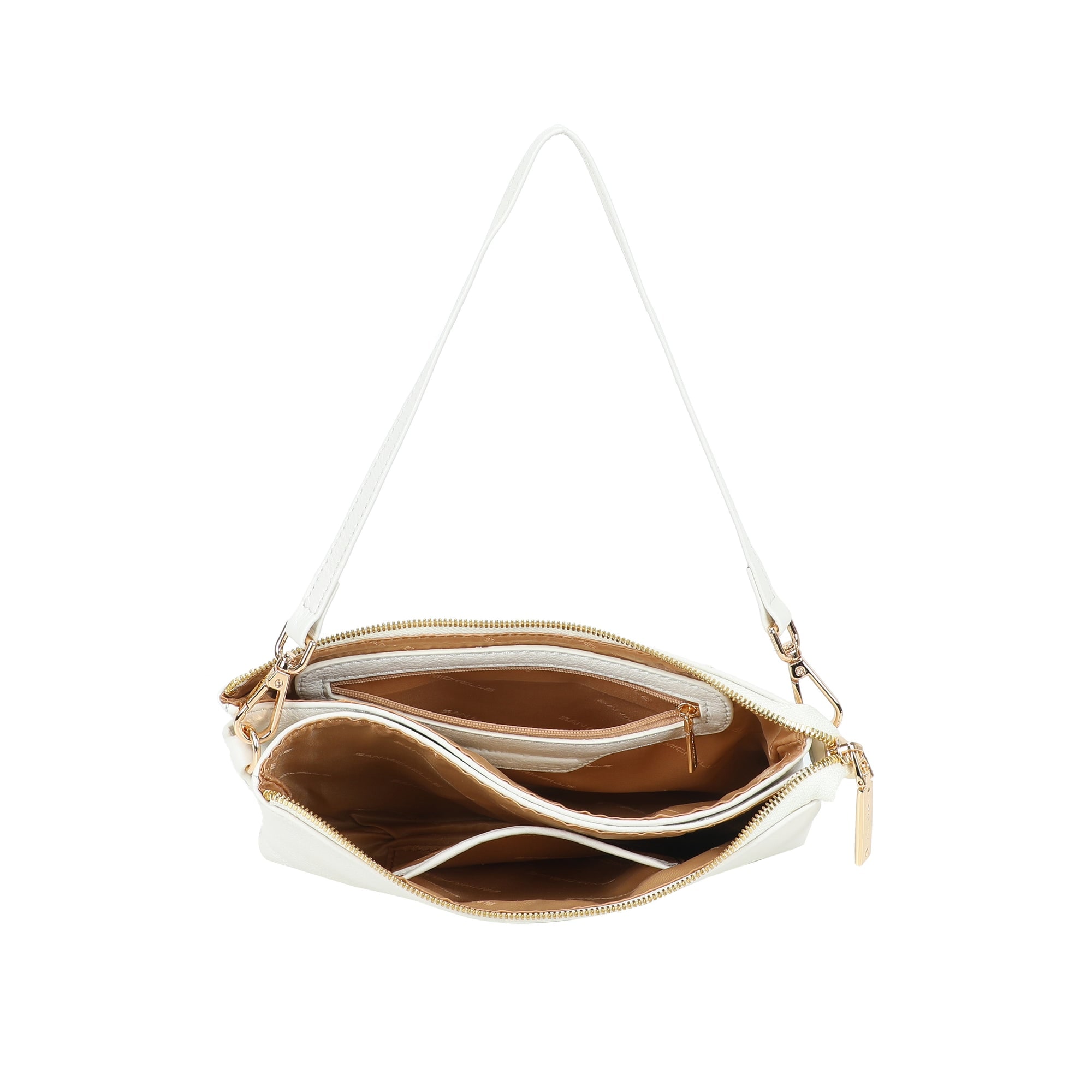 Brook Leather Crossbody Bag - Cream view 5