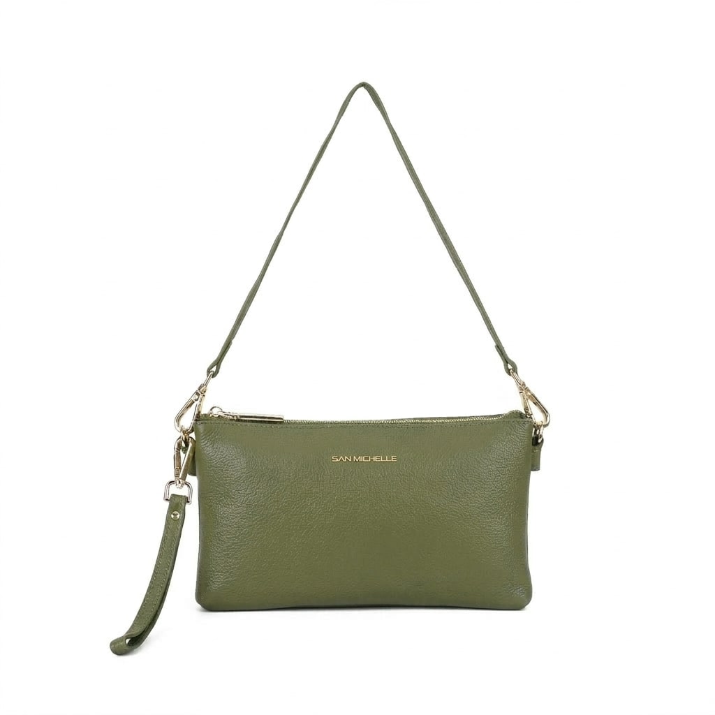 Brook Leather Crossbody Bag - Green