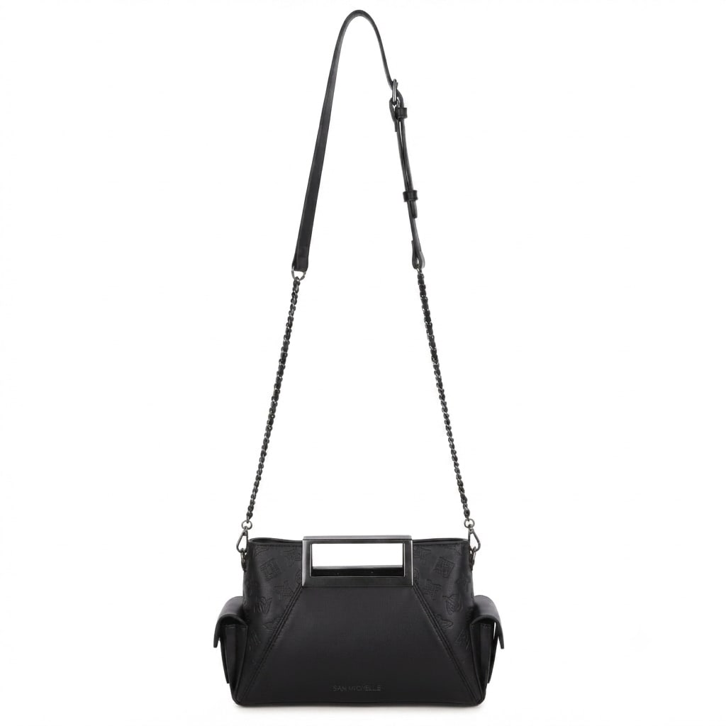 Calista Top Handle Bag - Black view 3