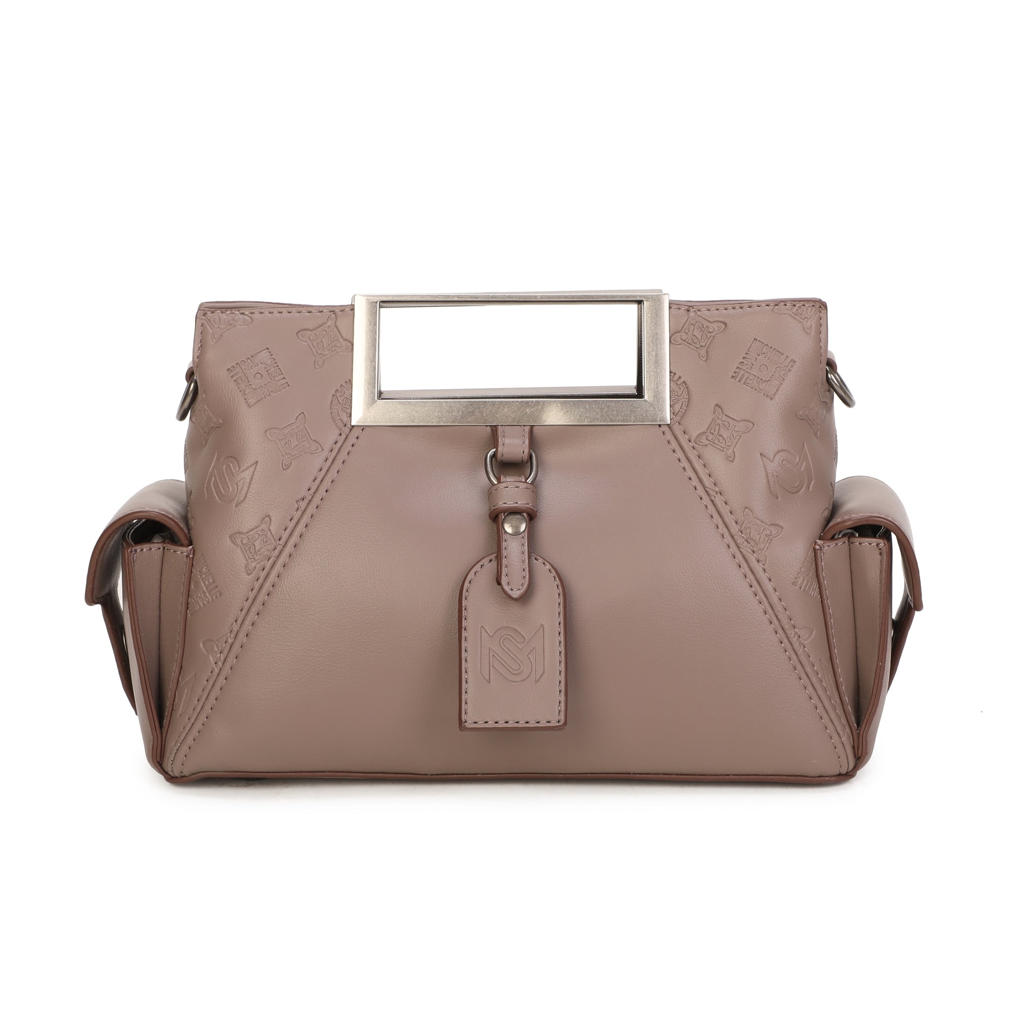Calista Top Handle Bag - Taupe