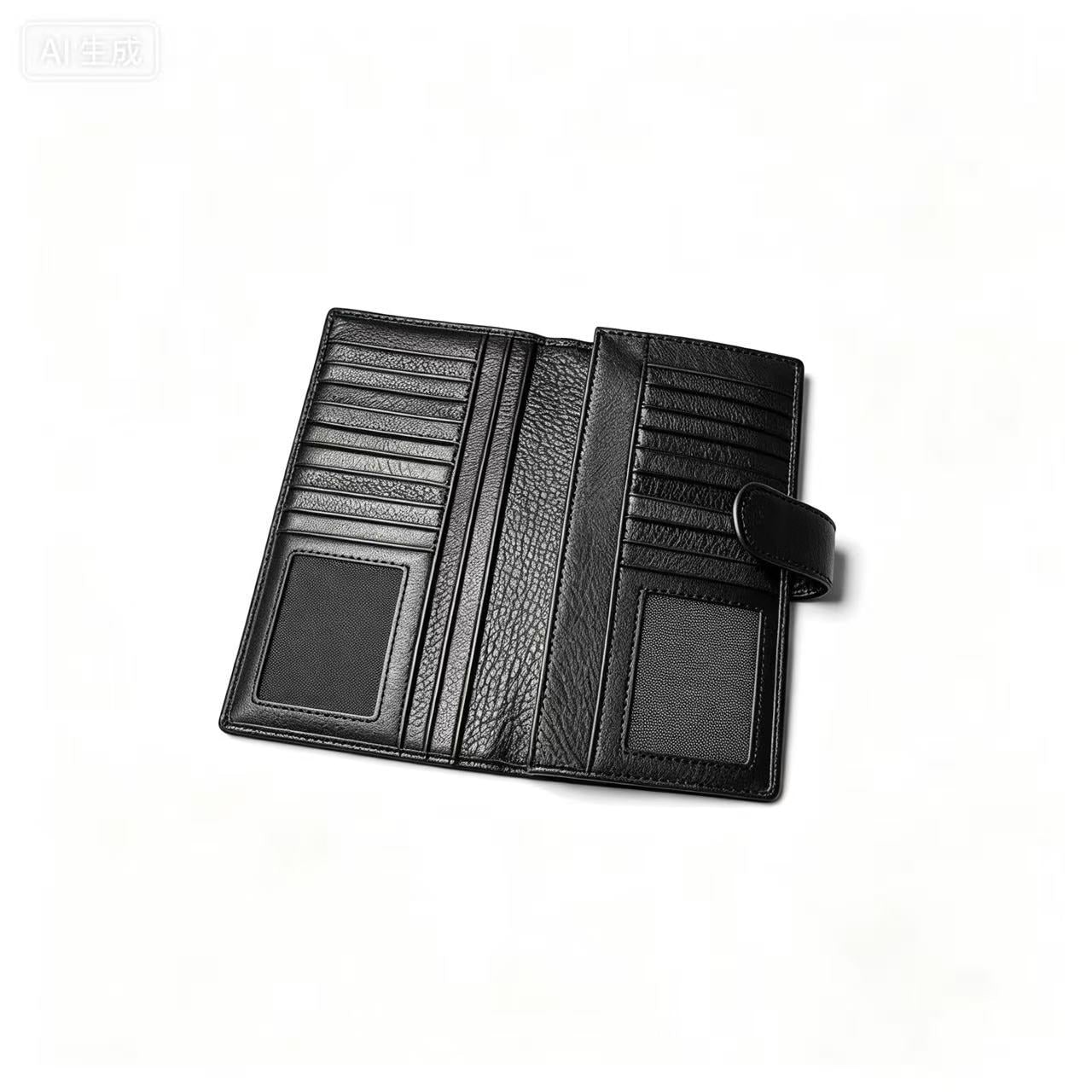 Holden Long Leather Wallet - Black view 3