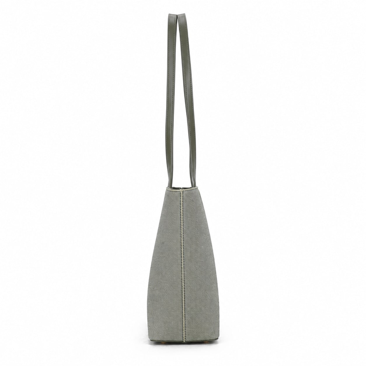 Capri Trapeze Tote Bag - Pale Olive view 3