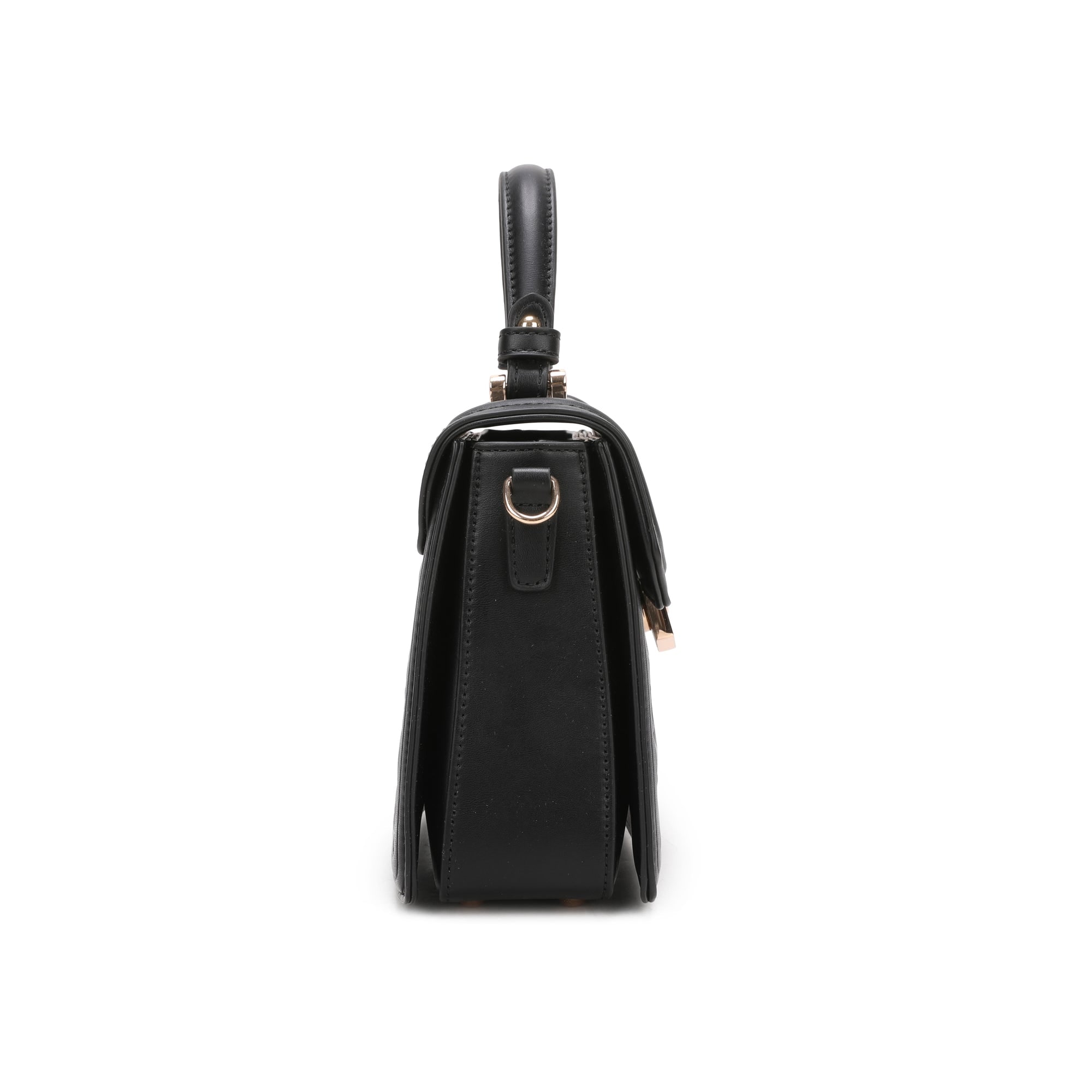 Carey Top Handle Bag - Black view 3