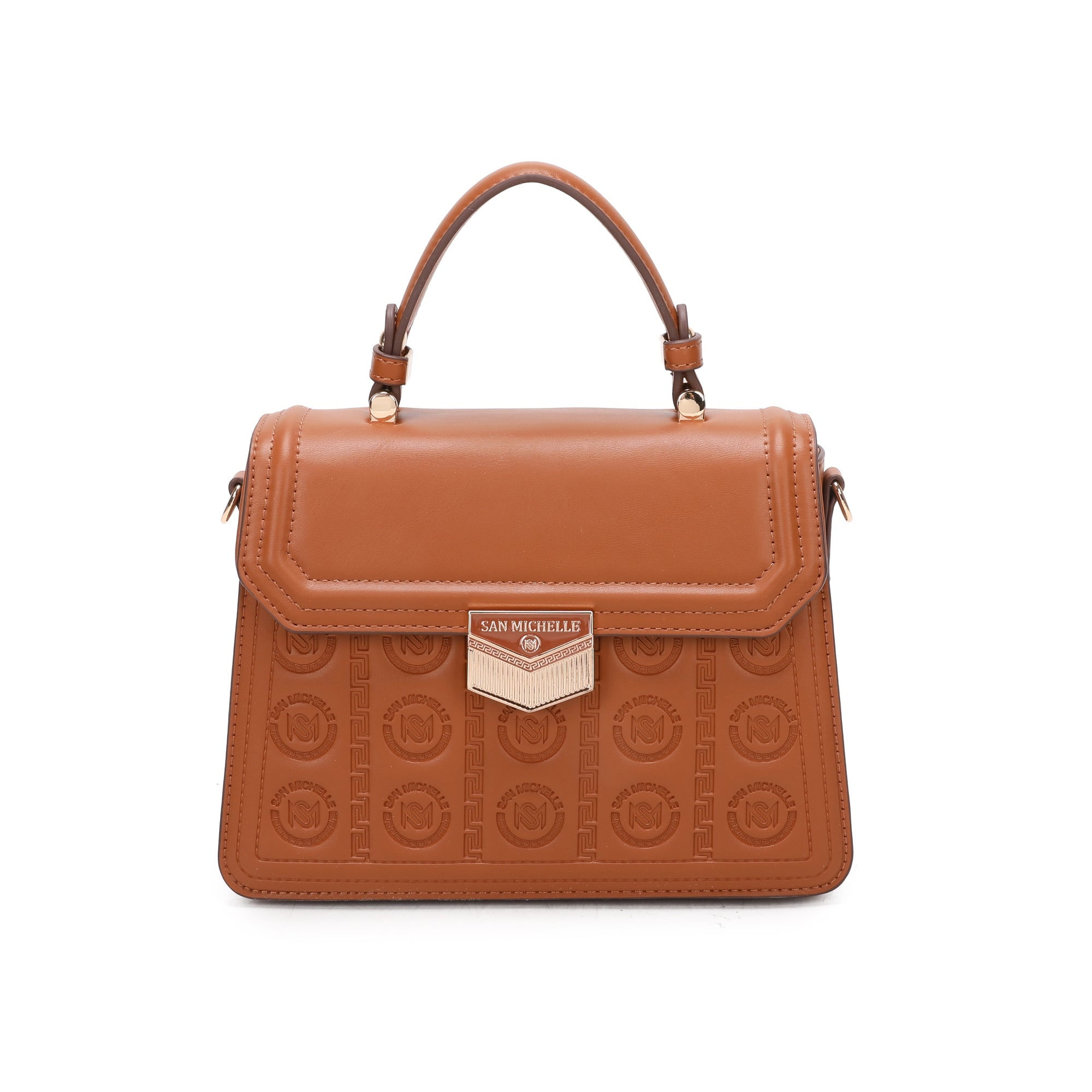Carey Top Handle Bag - Brown