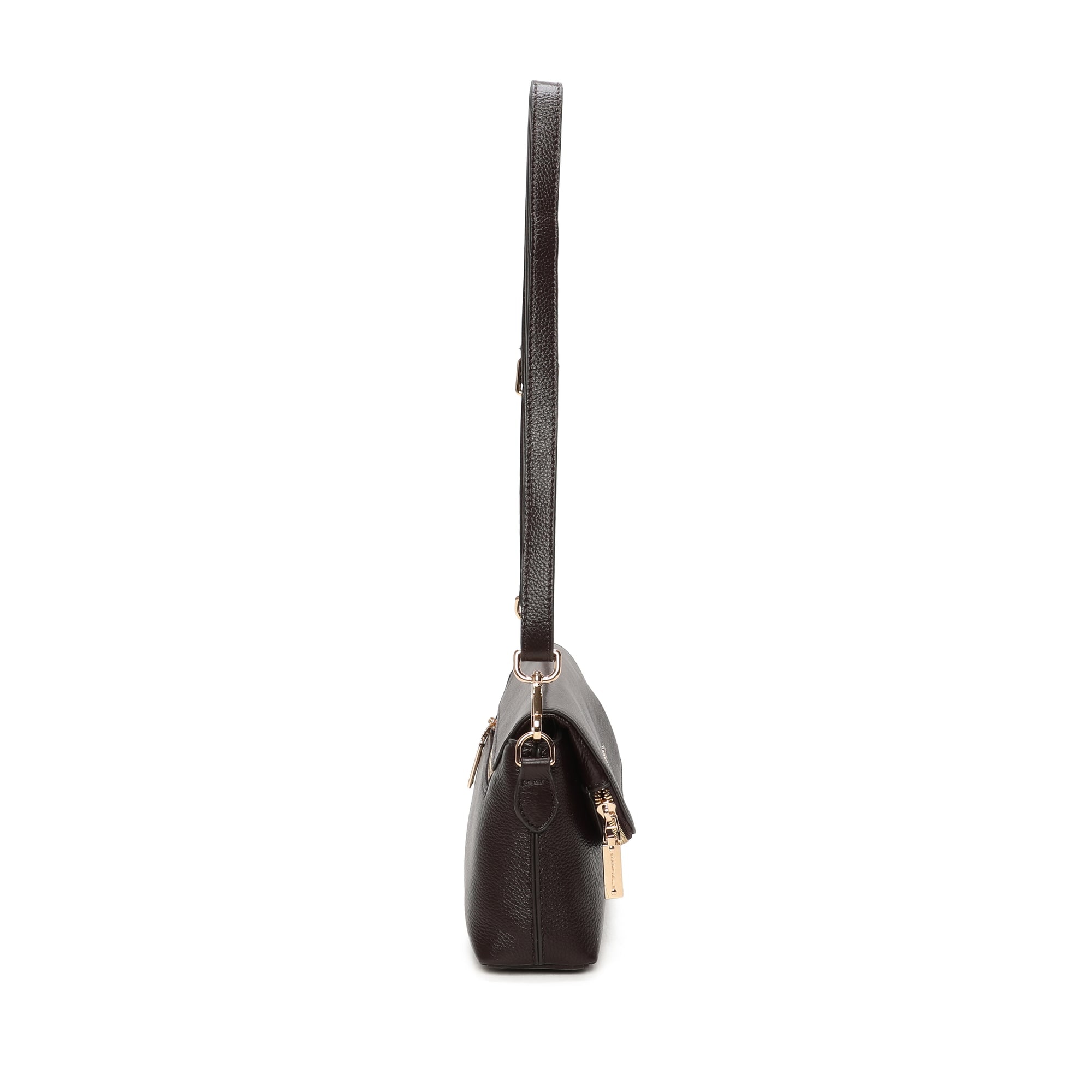 Carla Leather Crossbody Bag - Coffee view 3