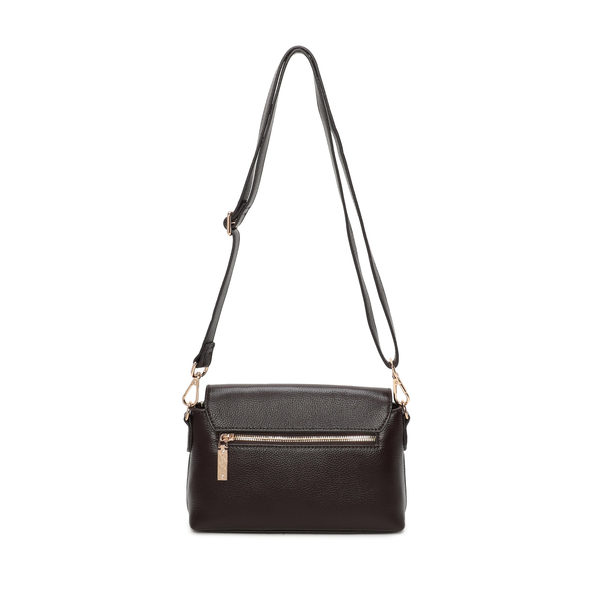 Carla Leather Crossbody Bag - Coffee view 4