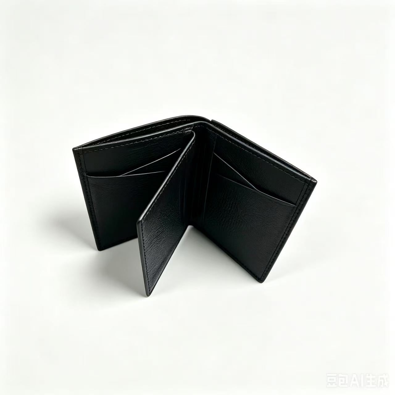 Keaton Leather Wallet - Black view 3