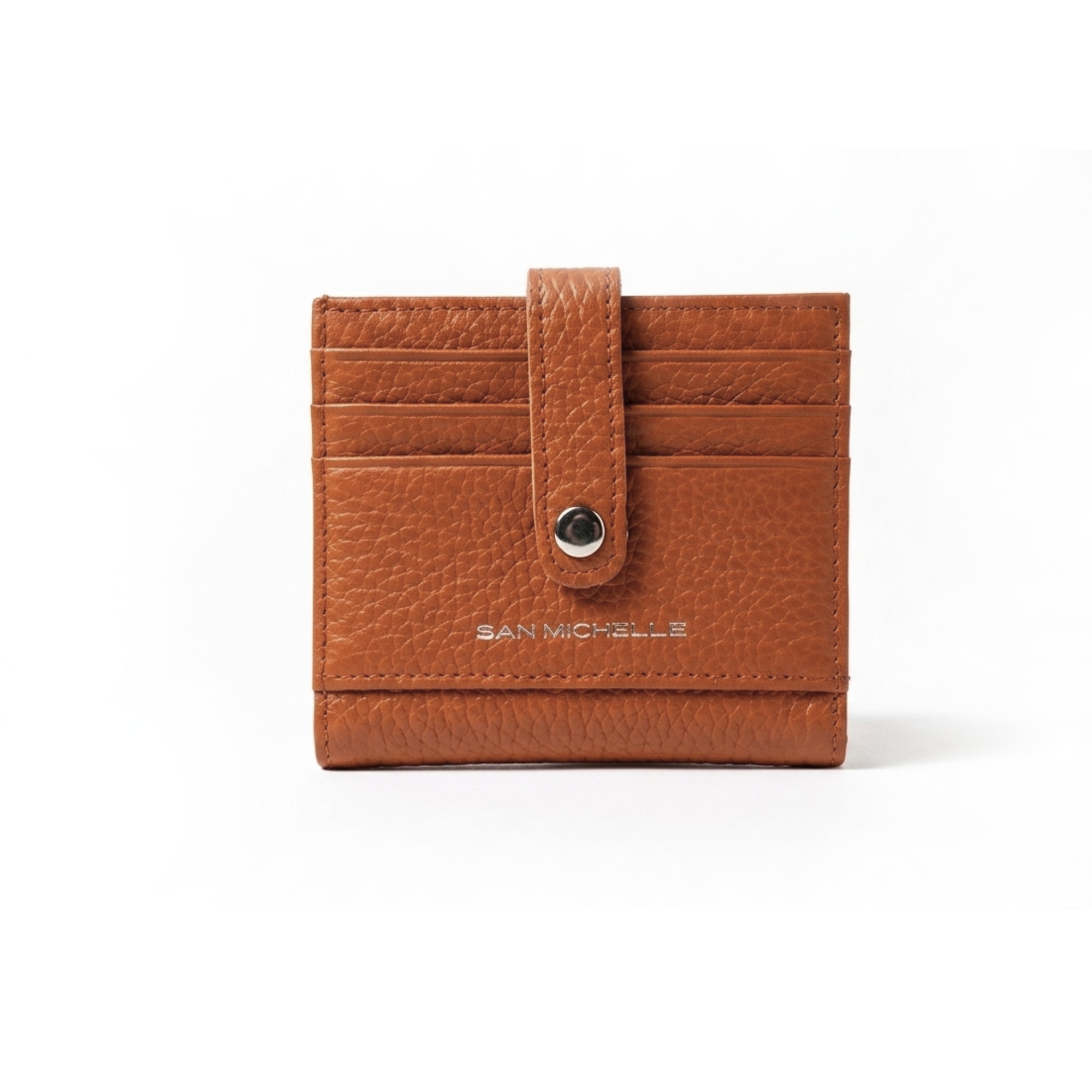 Charlie Leather Card Wallet - Brown