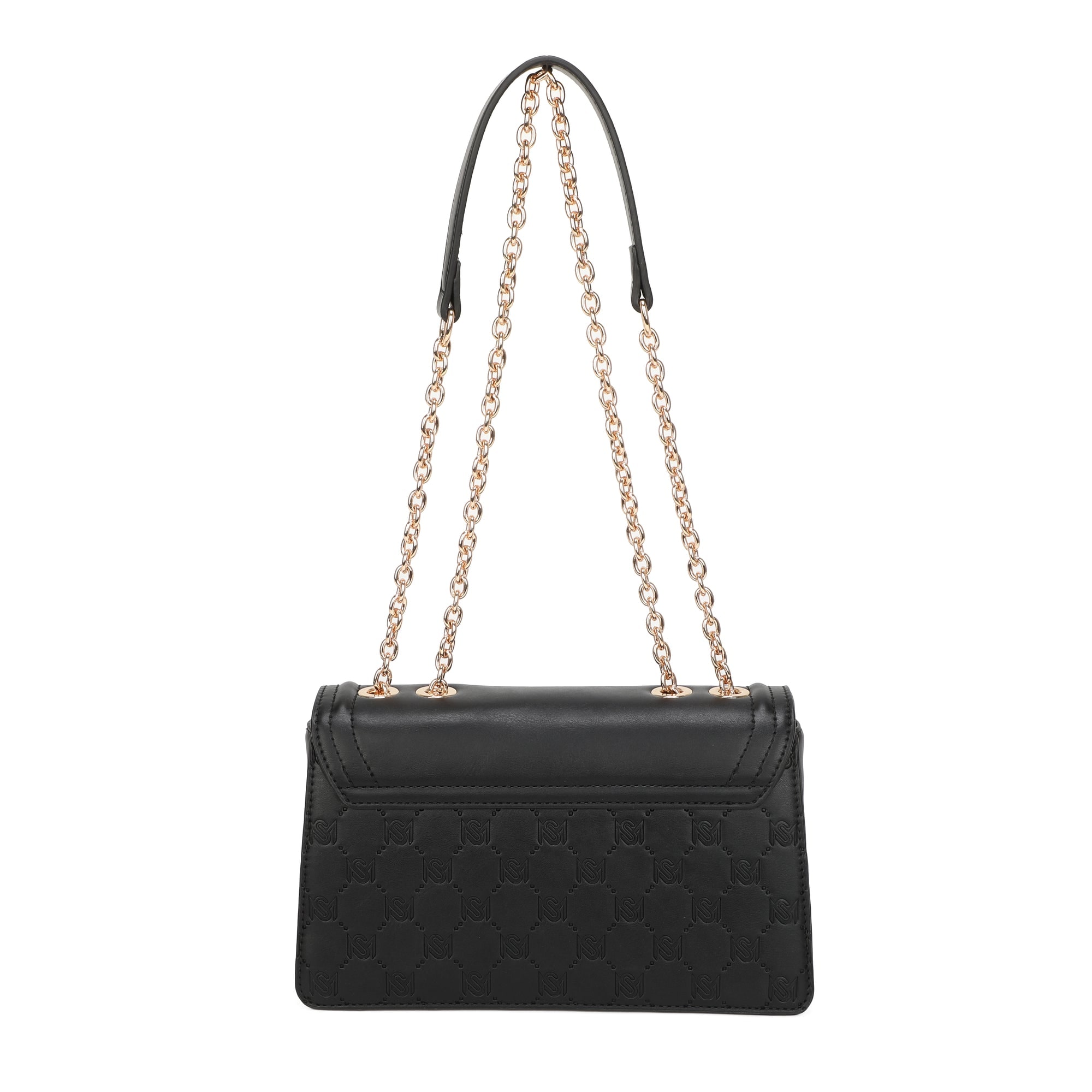 Charmaine Chained Crossbody Bag - Black view 3