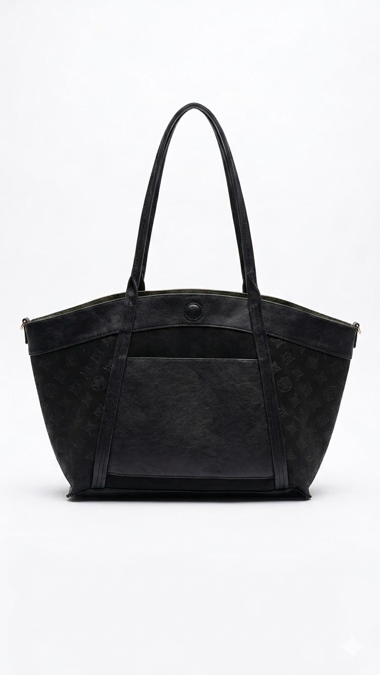Chelsea Reversible Tote Bag - Black view 3