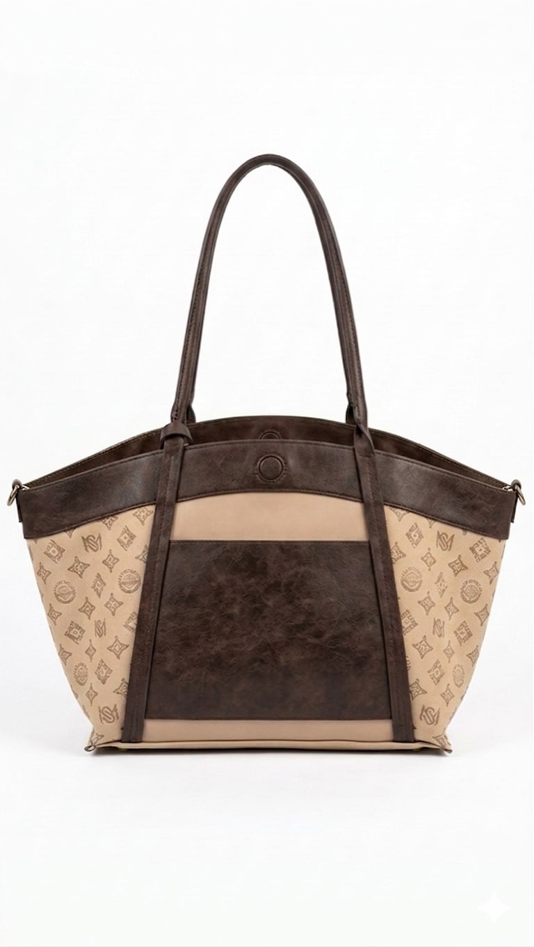 Chelsea Reversible Tote Bag - Coffee view 3