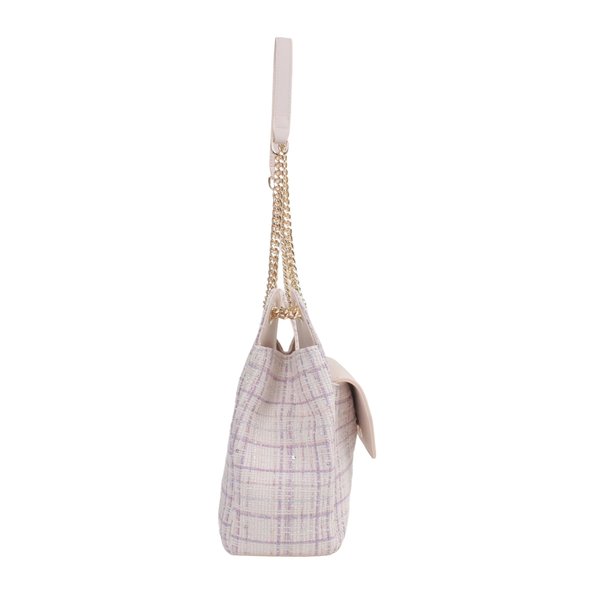 Claire Tweed Shoulder Bag - Pink view 4