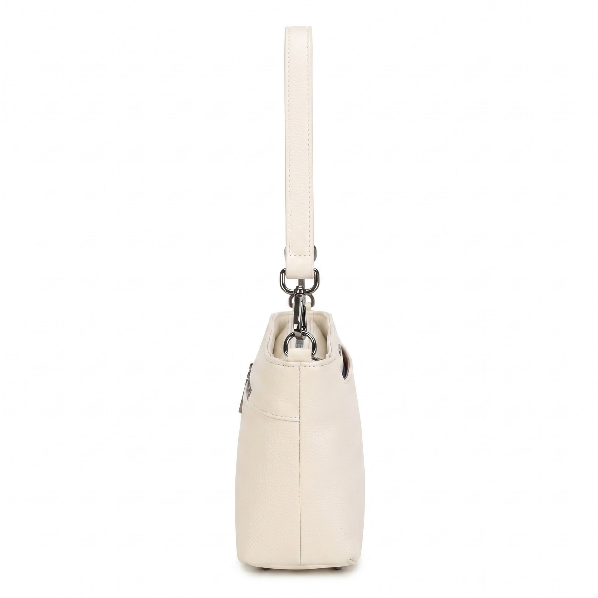 Cynthia Leather Crossbody Bag - Beige view 5