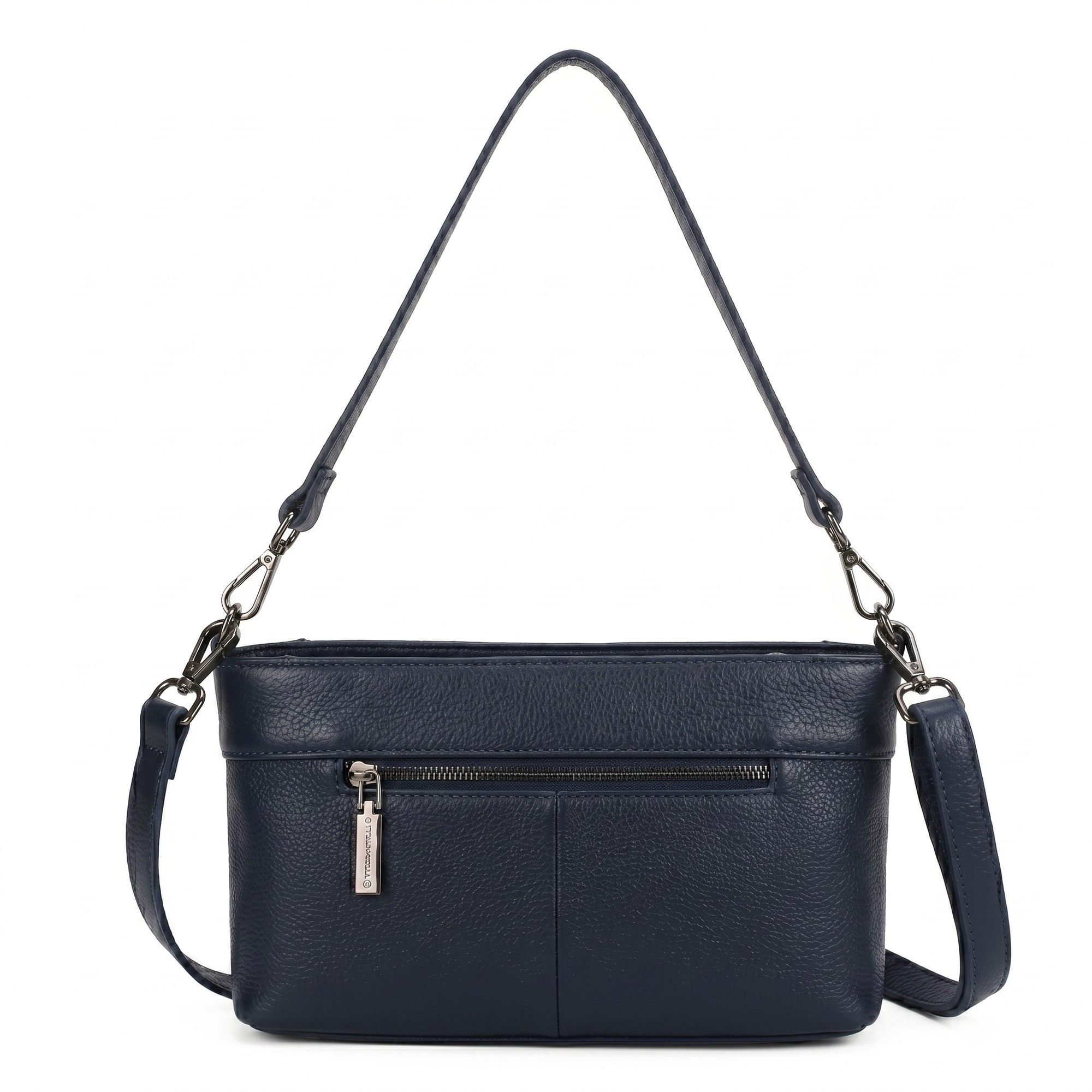 Cynthia Leather Crossbody Bag - Navy Blue view 3