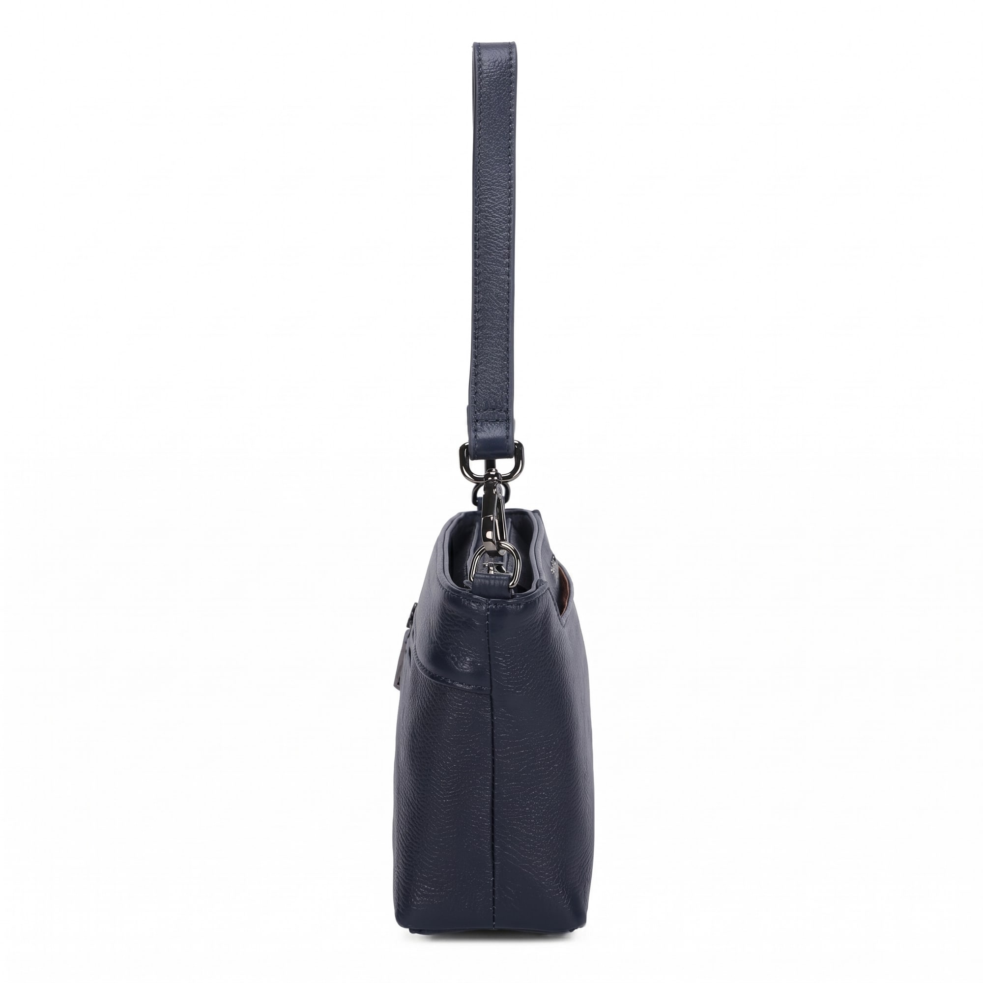 Cynthia Leather Crossbody Bag - Navy Blue view 4